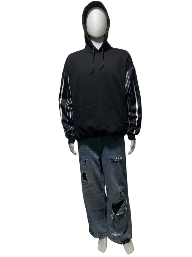 NOMA t.d FW19 NOMA t.d striped sleeve oversized hoodie Size US XL / EU 56 / 4 - 8 Thumbnail