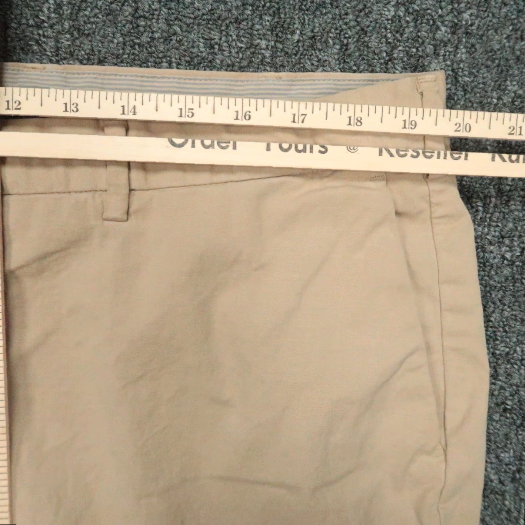 Peter Millar Peter Millar Pants Men 40x35 Chino Khaki Beige Crown Fleece Trouser Flat Front Slim/Regular Size US 40 / EU 56 - 7 Thumbnail