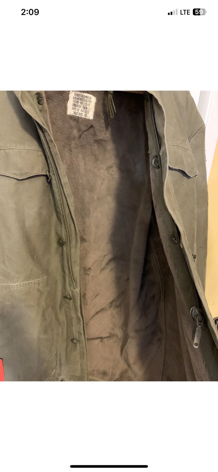Other Vintage GERMAN Army Parka Field Jacket 1981 Sz 170/180-100 Size US L / EU 52-54 / 3 - 8 Thumbnail