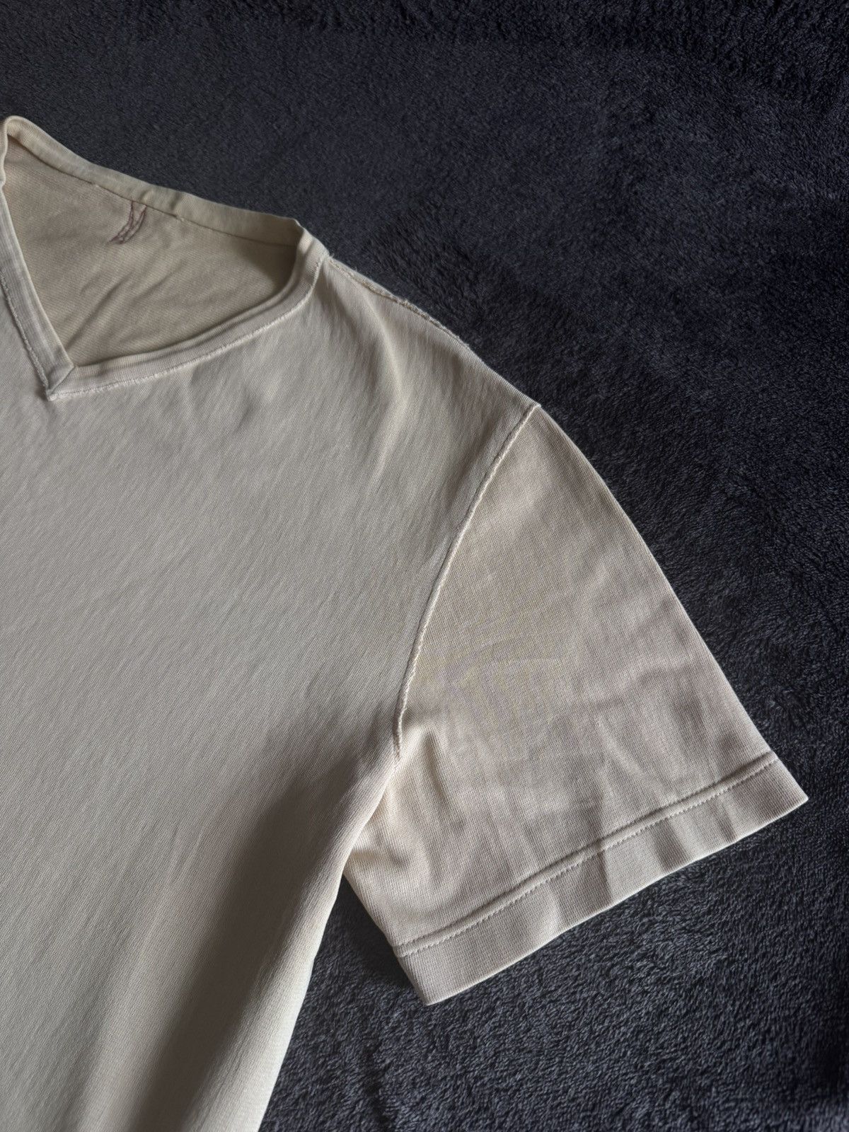 Prada Prada vintage beige tee red tab back Size US S / EU 44-46 / 1 - 5 Thumbnail