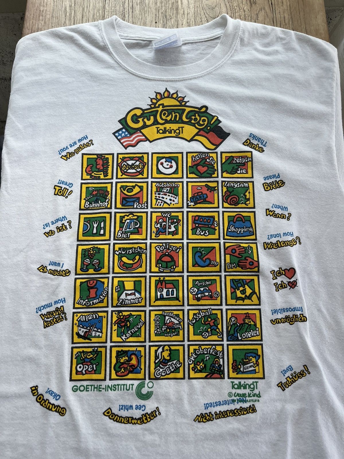 Other × Vintage Vintage Gutentog ! Talking’T artwork promo company Tshirt Size US M / EU 48-50 / 2 - 3 Thumbnail