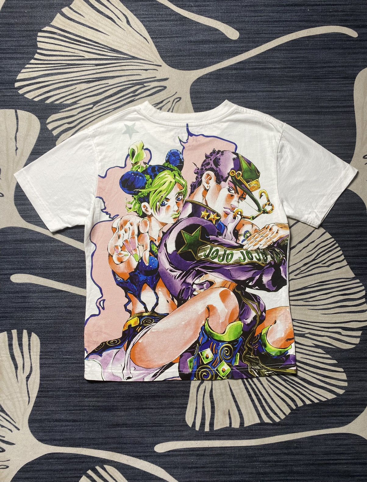 image of Anima Jojo Bizarre Adventure Exhibition Anime in White, Men's (Size Small)