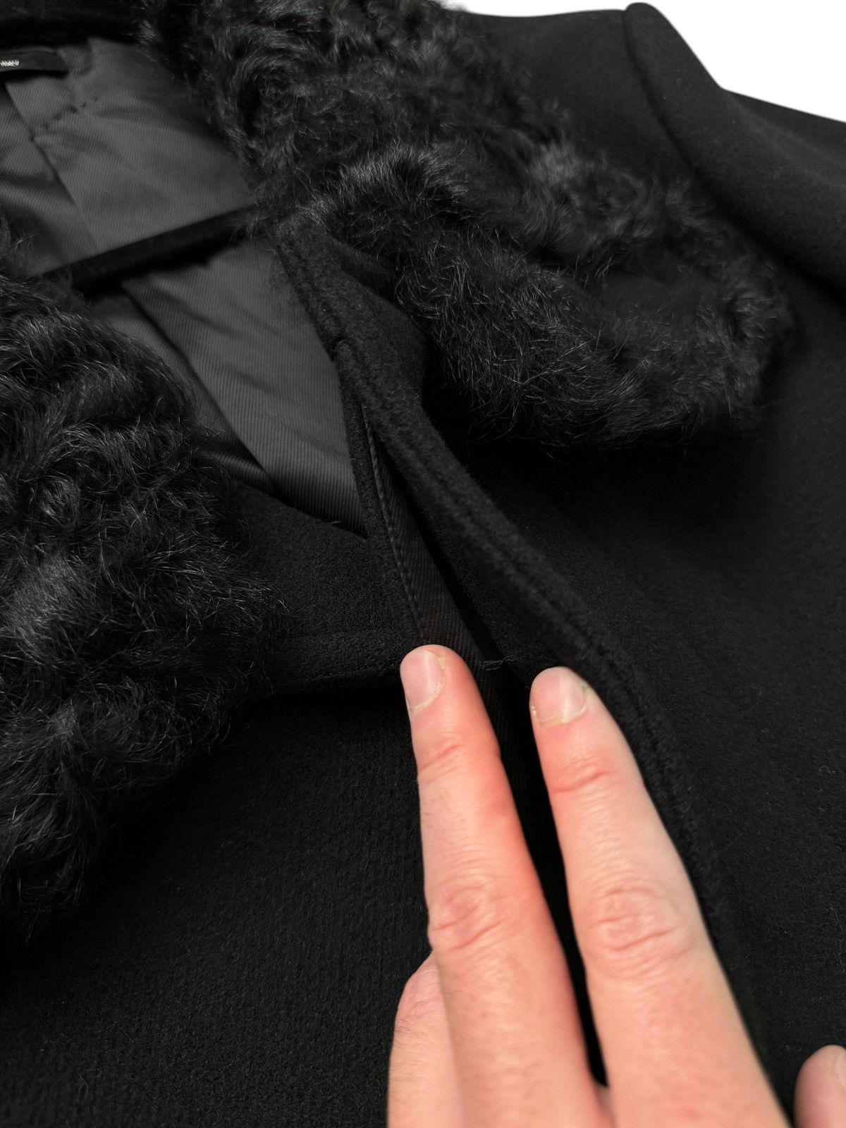 Tom Ford $6,000 Shearling Collar Wool Overcoat Size US S / EU 44-46 / 1 - 8 Thumbnail