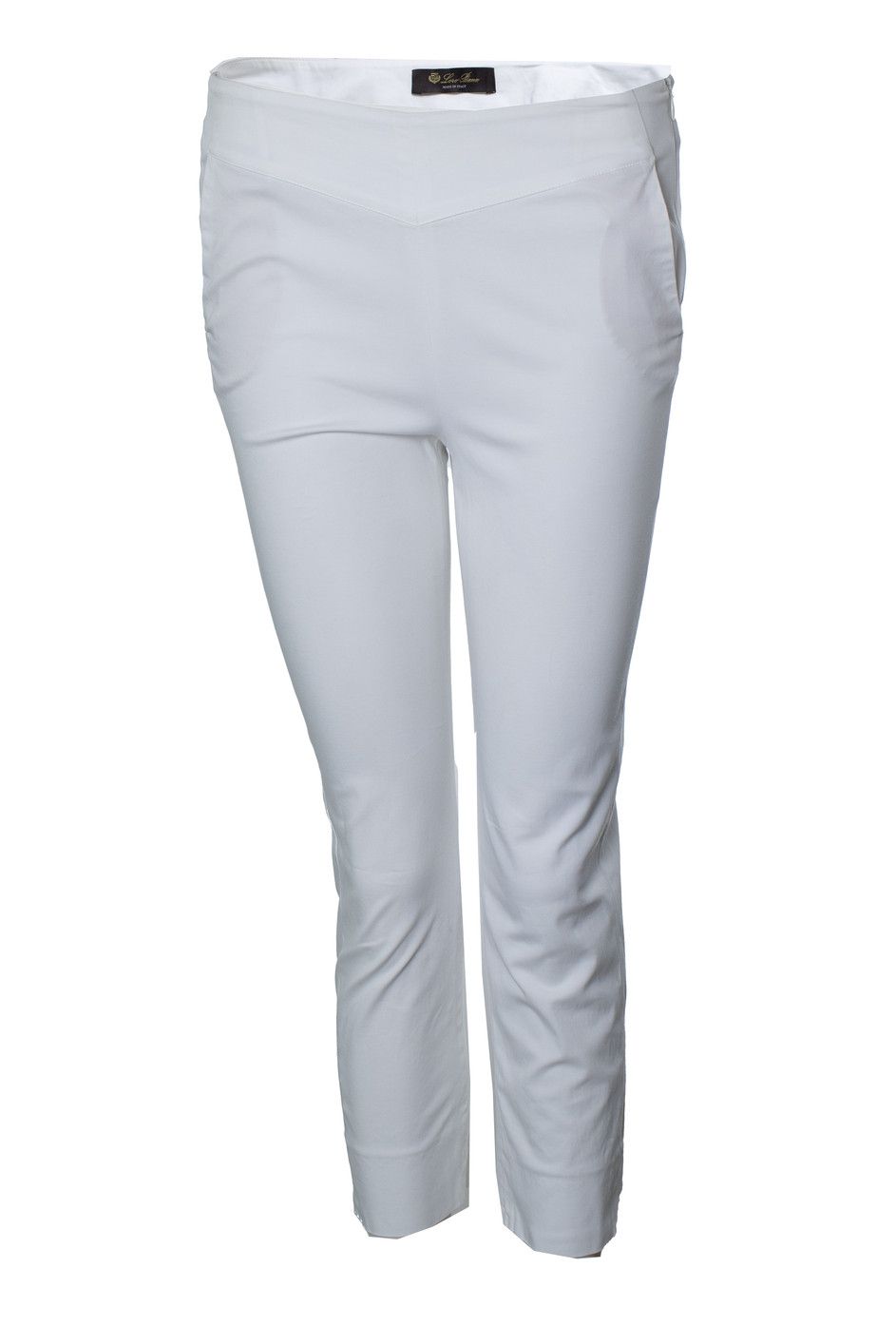 Loro Piana Loro Piana, white cropped linen capri pantalon Size 27" / US 4 / IT 40 - 1 Thumbnail