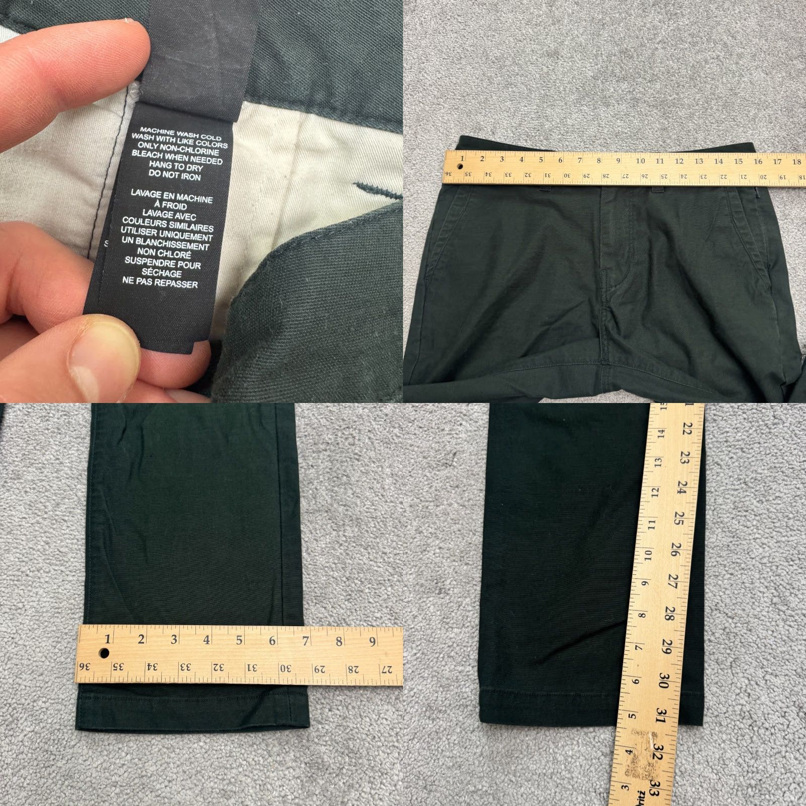 Roark Roark Porter 3.0 Chino Pants Mens 30 Green Regular Straight Flat Front Casual Workwear Preppy Classic Artifacts Of Adventure Size US 30 / EU 46 - 9 Thumbnail