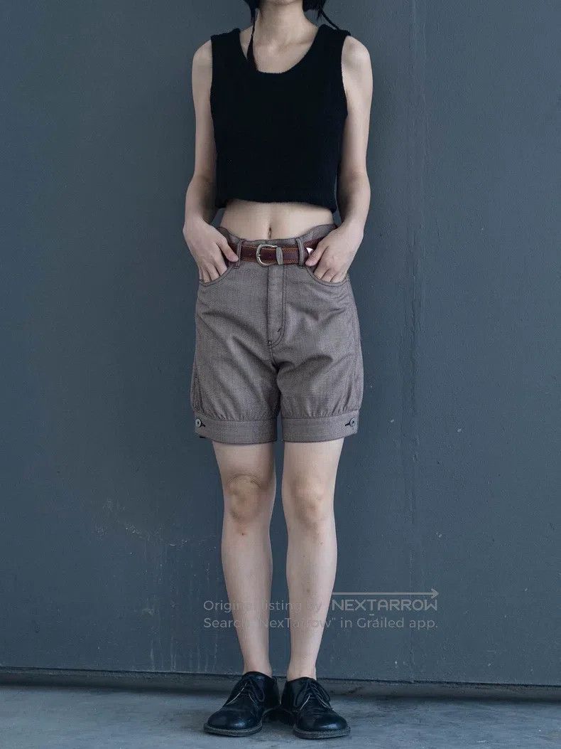 Junya Watanabe Junya Watanabe size S Brown welted shorts Size 23" - 1 Thumbnail