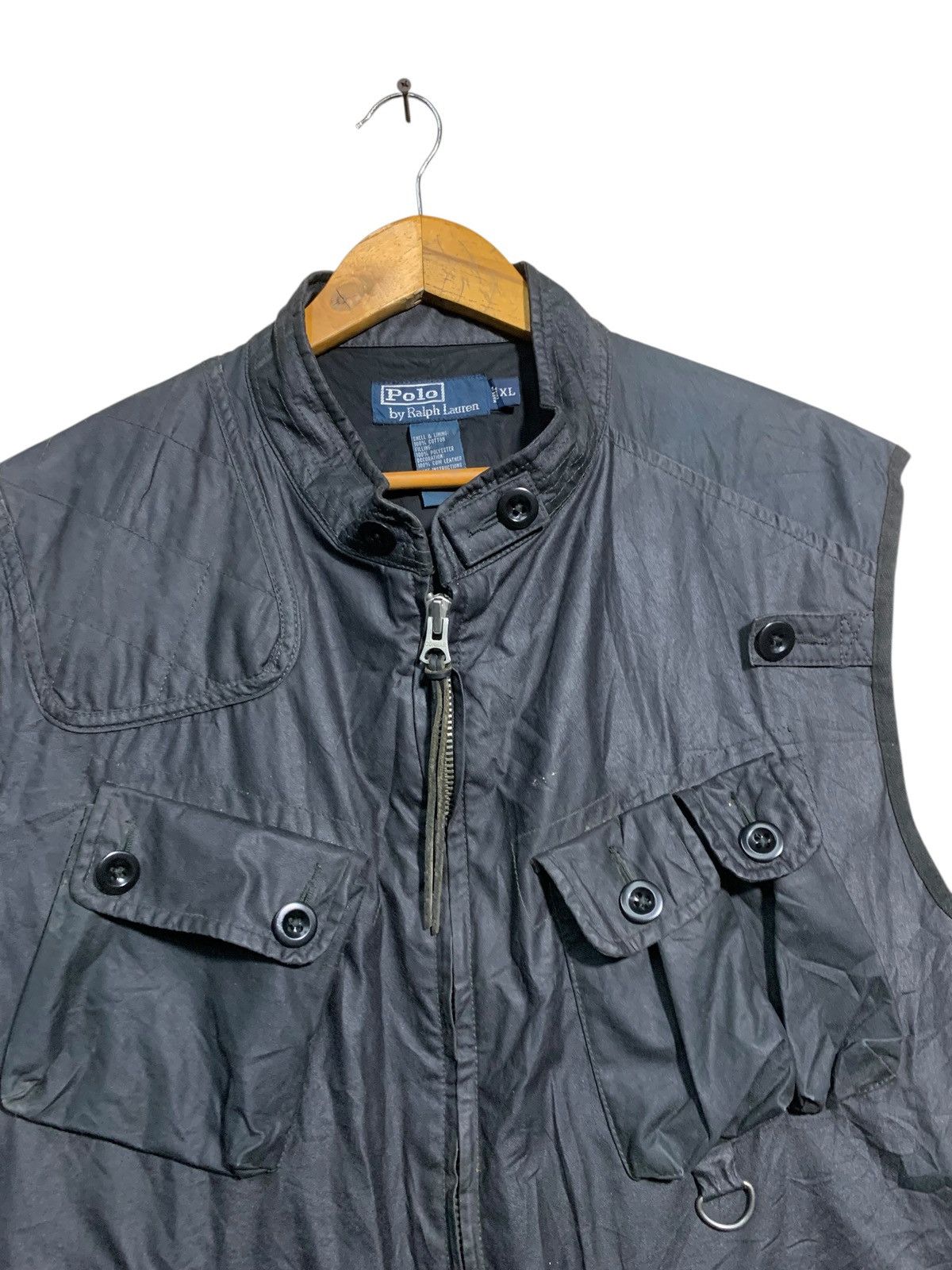 Polo Ralph Lauren 🔥POLO RL UTILITY VEST JACKETS LEATHER PARTS Size US XL / EU 56 / 4 - 4 Thumbnail