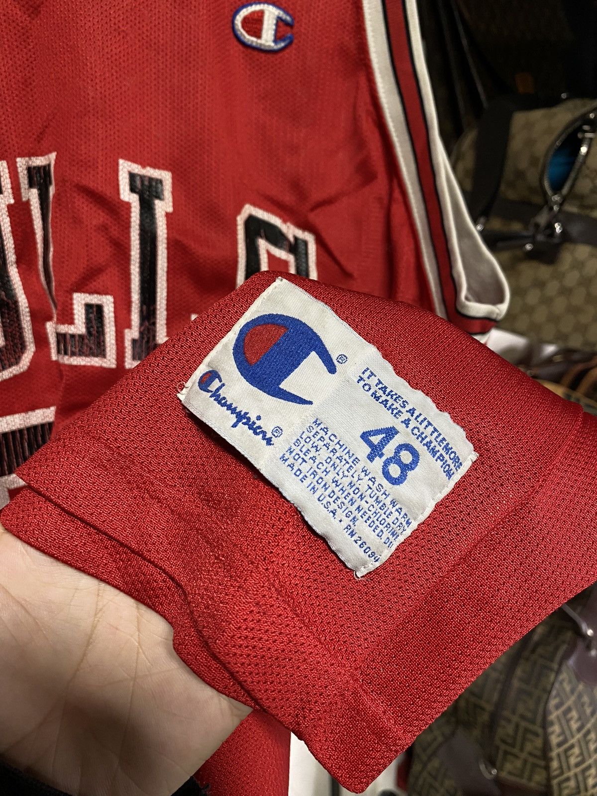 Champion × NBA × Vintage Vintage 90’s Bulls Champion Michael Jordan Jersey Large Size US L / EU 52-54 / 3 - 3 Thumbnail