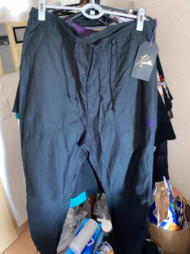 Needles Black Drawstring Long Pants XL - dmc