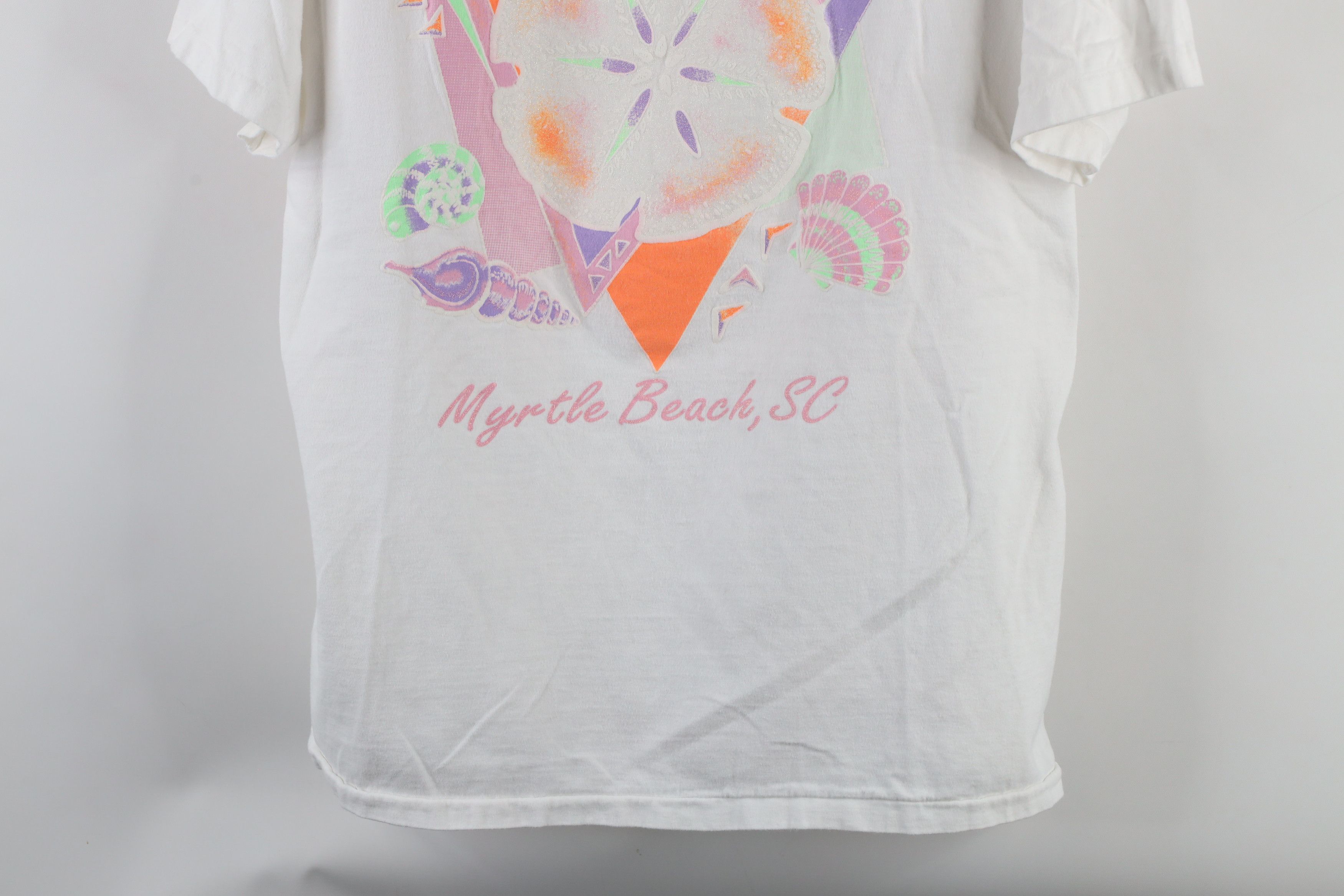 Vintage Vintage 90s Streetwear Sand Dollar Seashell T-Shirt USA Size XL / US 12-14 / IT 48-50 - 3 Thumbnail