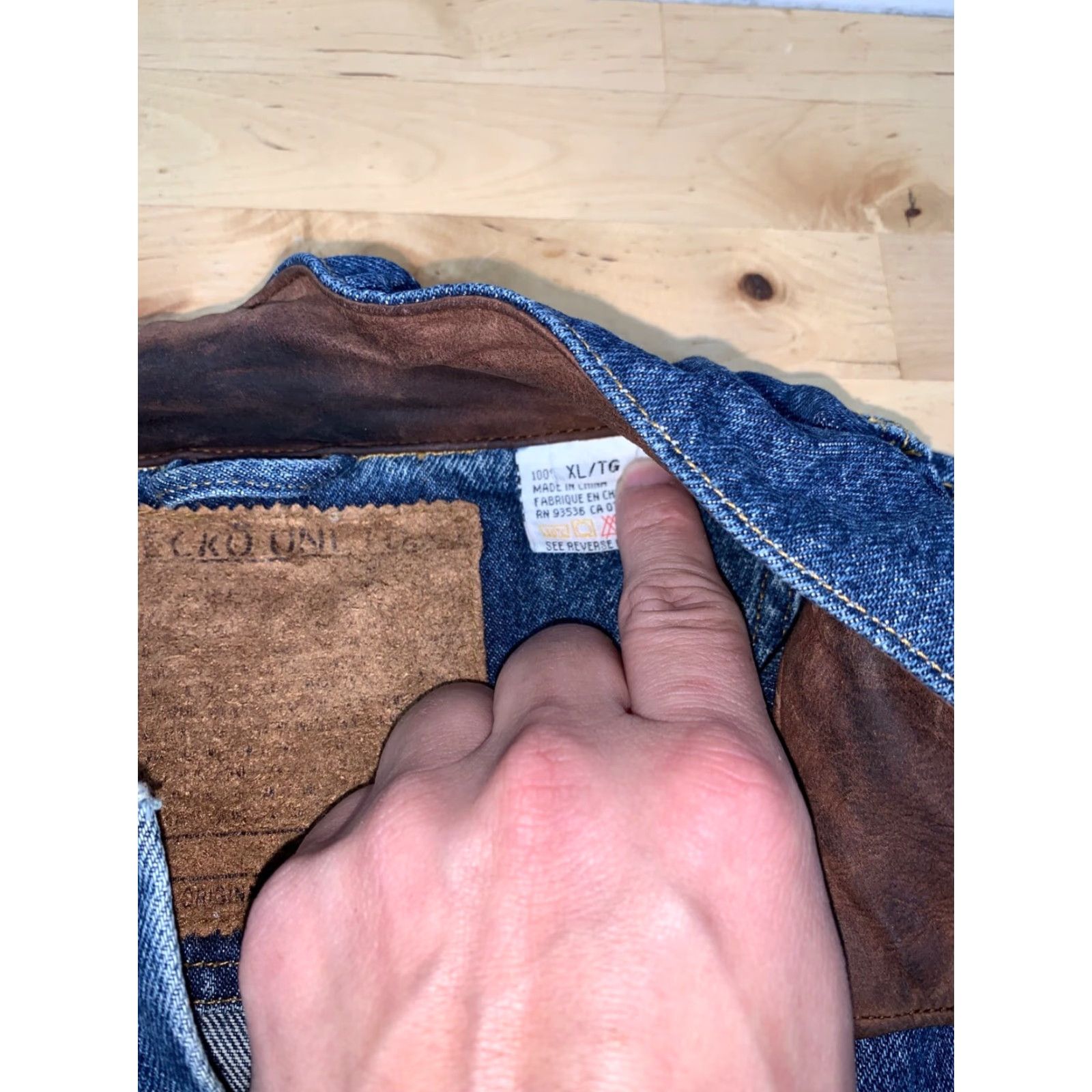 Ecko Unltd. Ecko Unltd. Denim Trucker Jacket Mens XL Blue Button Y2K Streetwear 10984 Size US XL / EU 56 / 4 - 3 Thumbnail