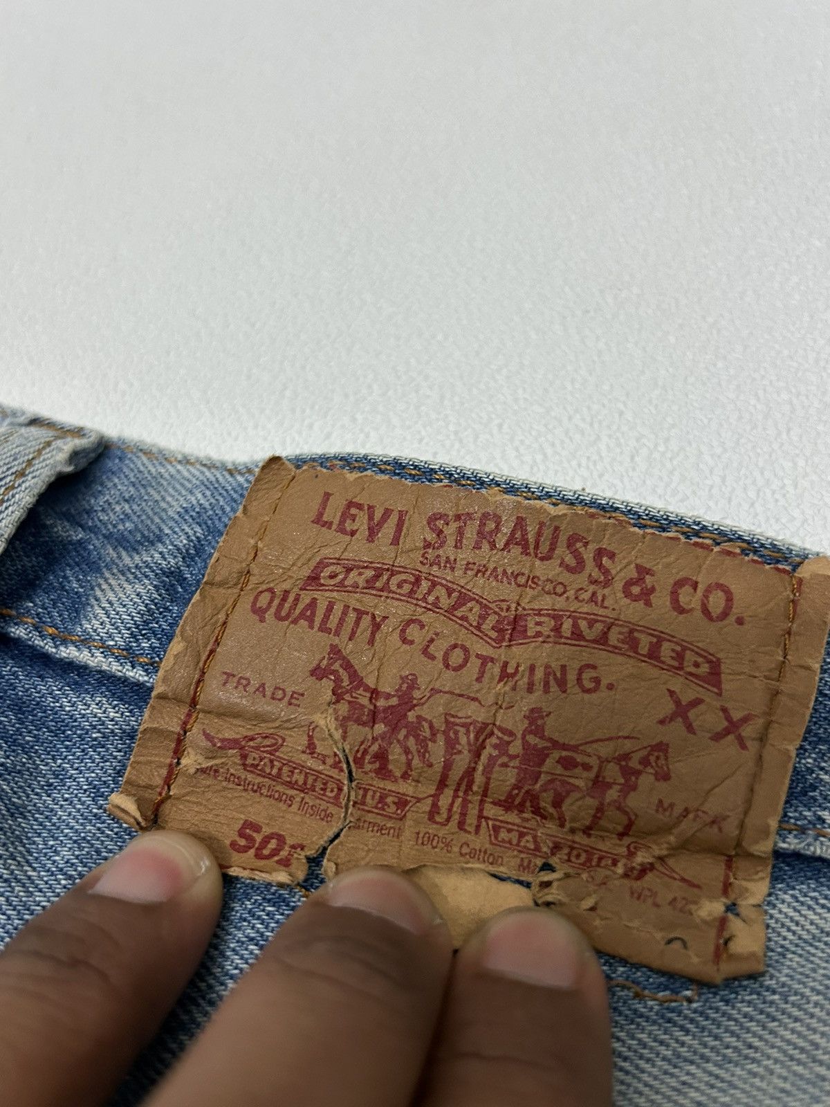 Levi's × Levi's Vintage Clothing Vintage Levis 501 xx Distressed Jeans Size US 30 / EU 46 - 12 Thumbnail