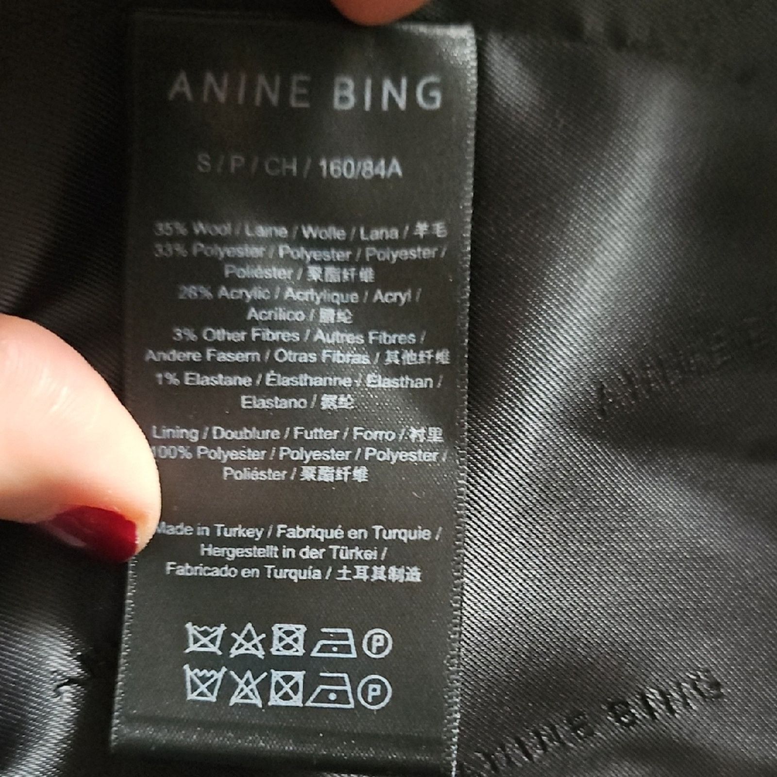 Anine Bing Anine Bing Size S Black and White Checkered Blazer Size S / US 4 / IT 40 - 9 Thumbnail