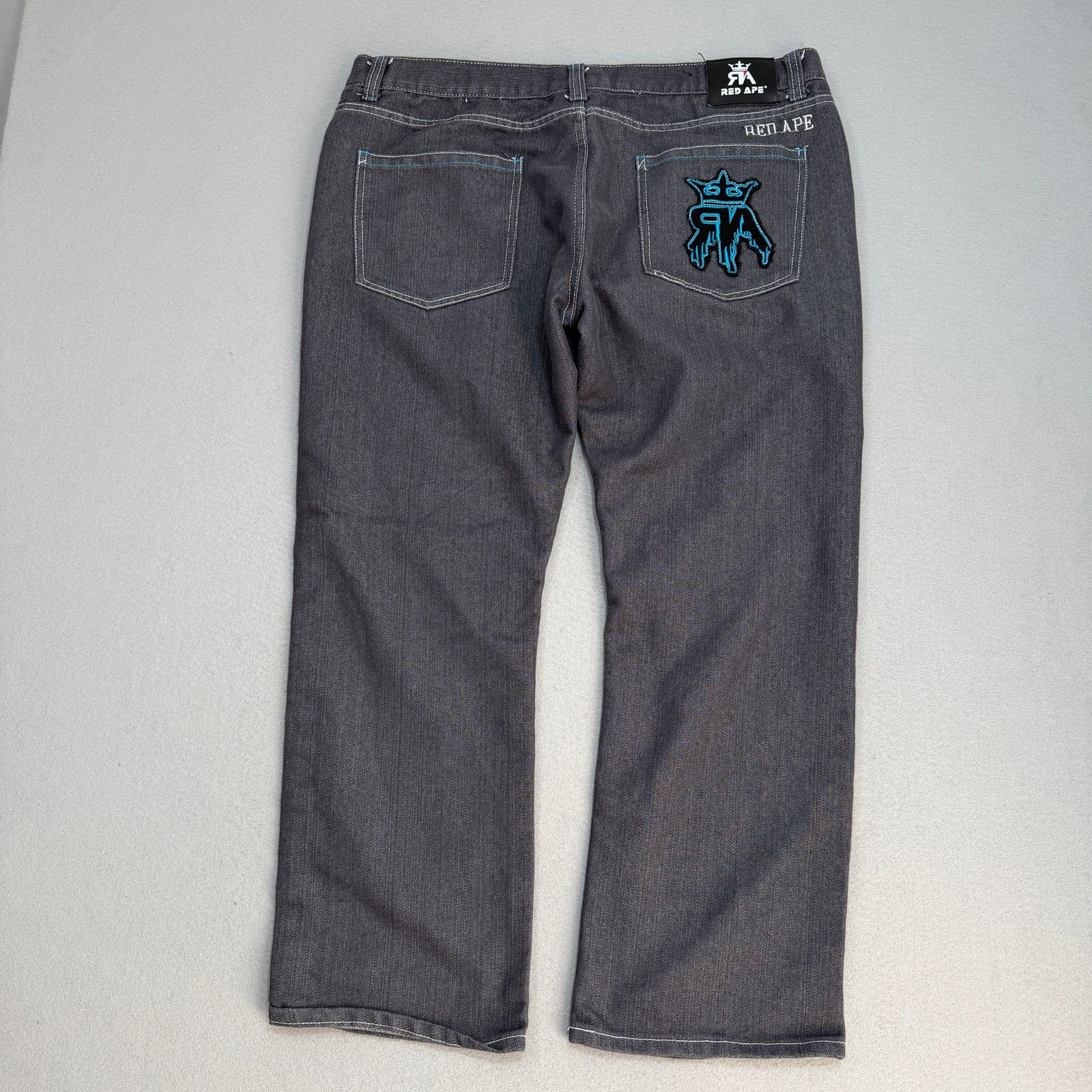 Vintage Vintage Red Ape Jeans 42x30 Embroidered Baggy Skater Cyber Size US 42 / EU 58 - 7 Thumbnail