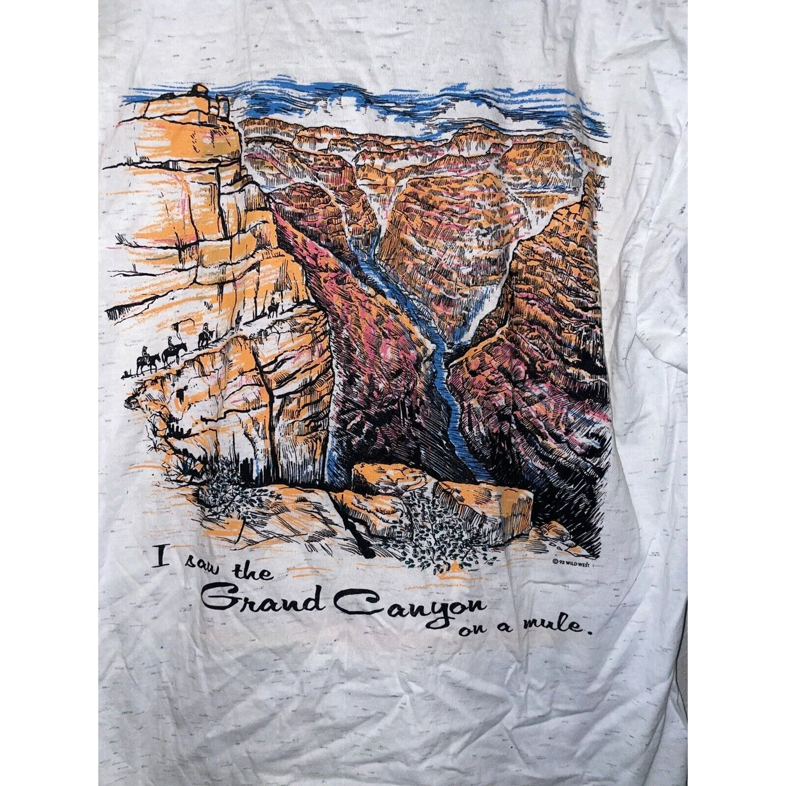 Vintage Vintage Test Print Shirt Grand Canyon Atlanta White M Tee Size US M / EU 48-50 / 2 - 2 Thumbnail