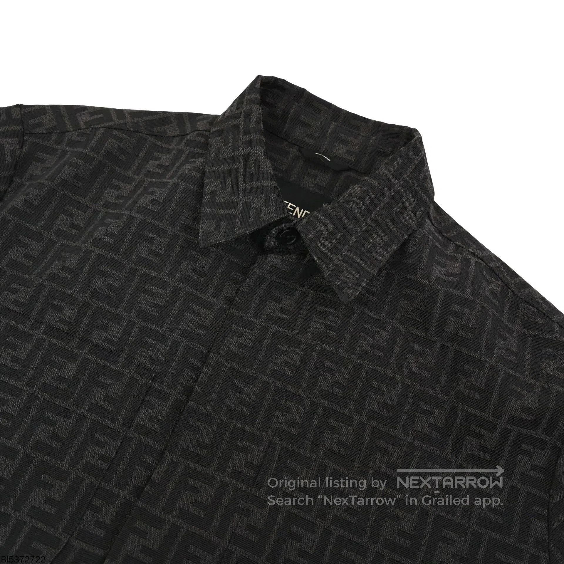 Fendi fendi logo patterned black long sleeve shirt. Size US XXL / EU 58 / 5 - 3 Thumbnail