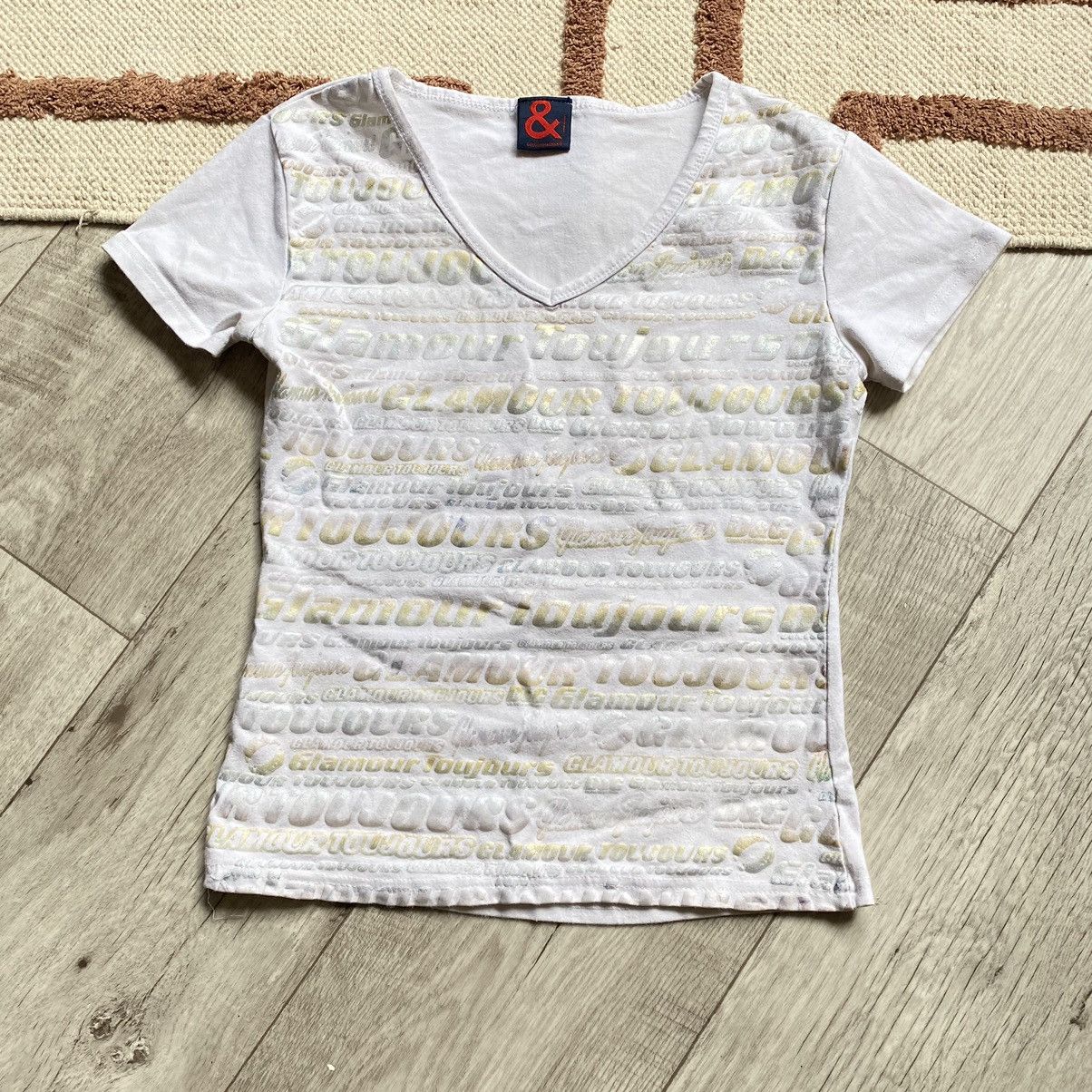 Dolce & Gabbana DOLCE AND GABBANA Y2K GLAMOUR TOUJOURS T SHIRT Size S / US 4 / IT 40 - 1 Thumbnail