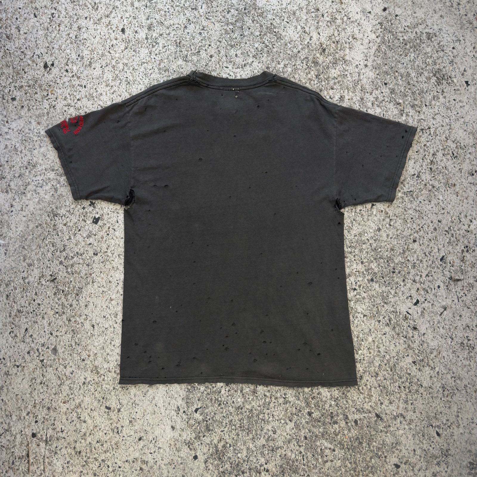 Harley Davidson Harley Davidson Thrashed Distressed Tee ERD Grunge Biker Size US XL / EU 56 / 4 - 2 Thumbnail