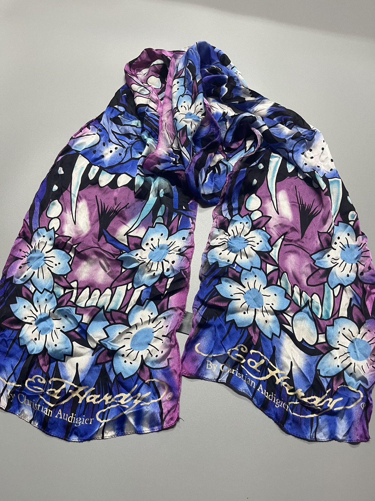 Christian Audigier × Ed Hardy × Vintage Ed Hardy scarf Size ONE SIZE - 1 Thumbnail