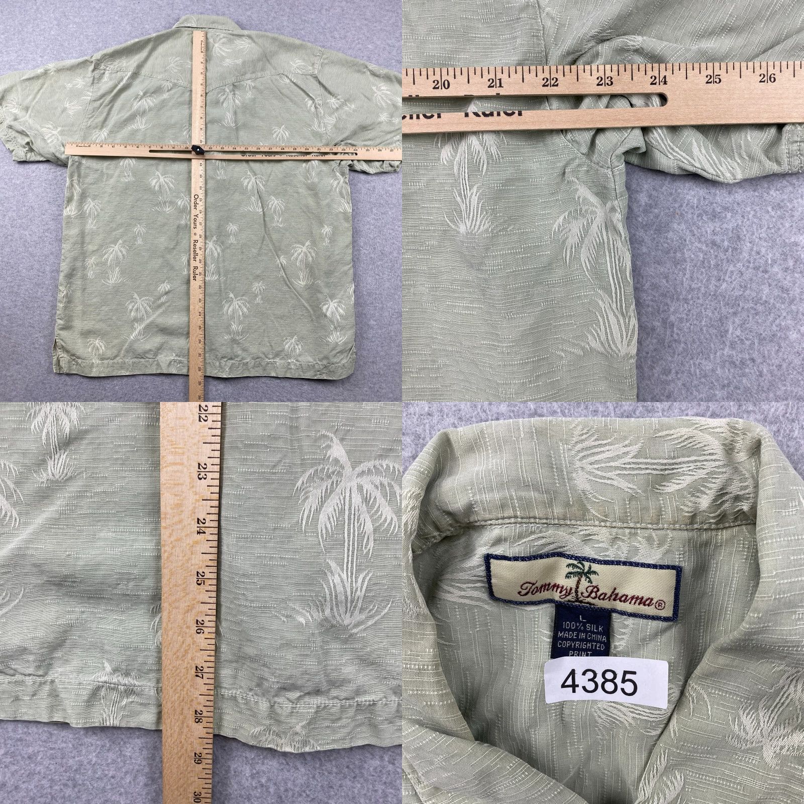 Tommy Bahama Tommy Bahama Hawaiian Shirt Mens Large Silk Floral Button Up Short Sleeve Pocket Size US L / EU 52-54 / 3 - 8 Thumbnail
