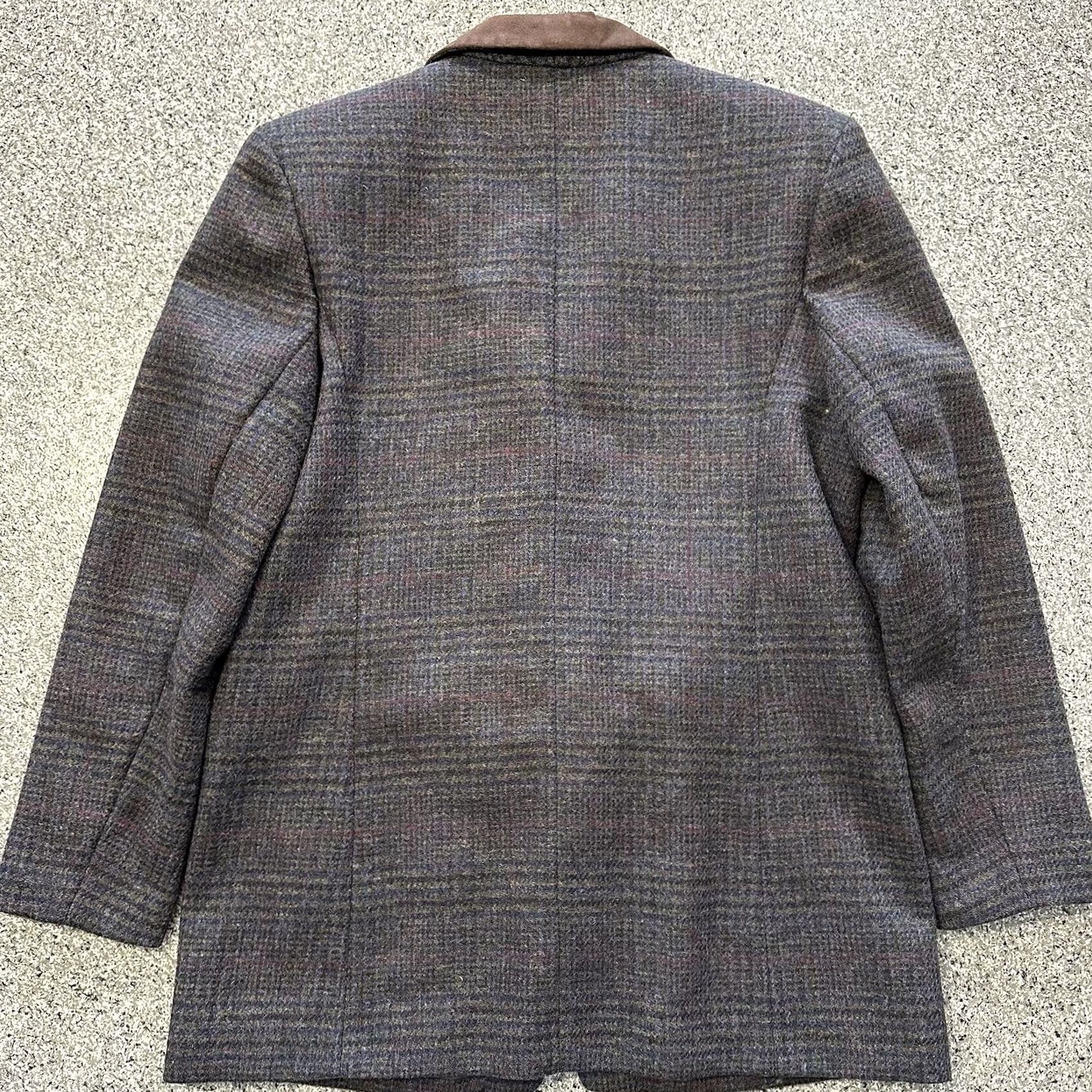 Express VINTAGE Express Blazer Womens L Wool Plaid Tweed Size L / US 10 / IT 46 - 3 Thumbnail
