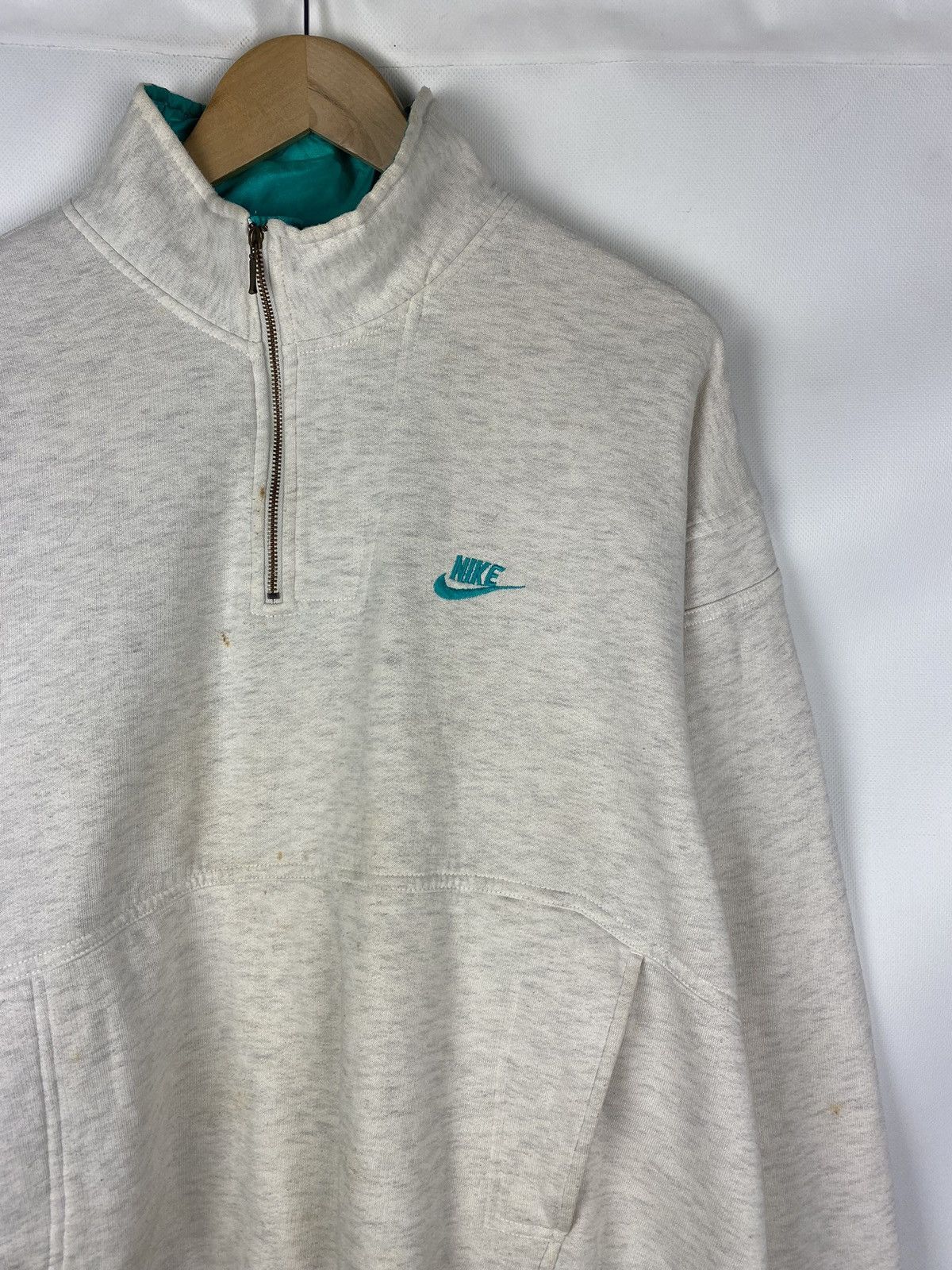 Nike Nike Vintage 1/4 Zip Pullover Sweatshirt Size XL Size US XL / EU 56 / 4 - 3 Thumbnail