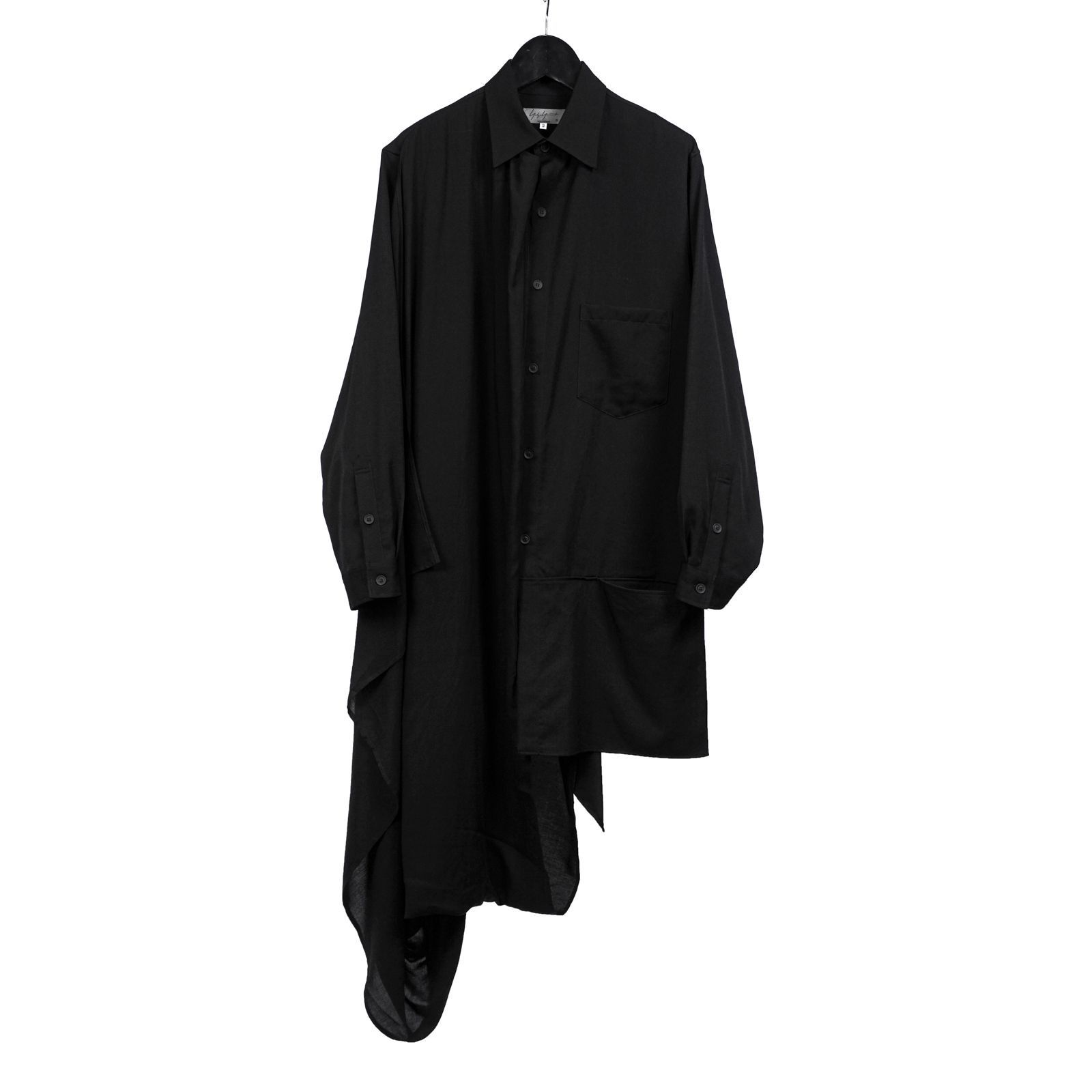 Yohji Yamamoto Yohji Yamamoto Pour Homme Gabardine Drape Cloth Layer Shirt Size US M / EU 48-50 / 2 - 1 Thumbnail