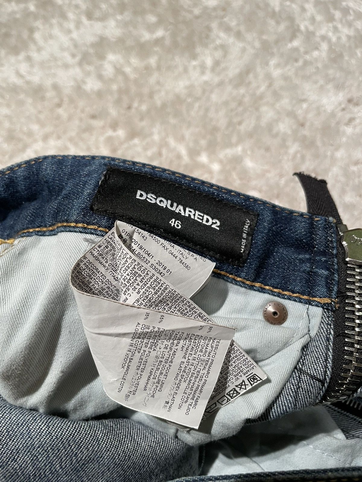Dsquared2 DSQUARED2 Navy Jeans Denim Size US 30 / EU 46 - 7 Thumbnail