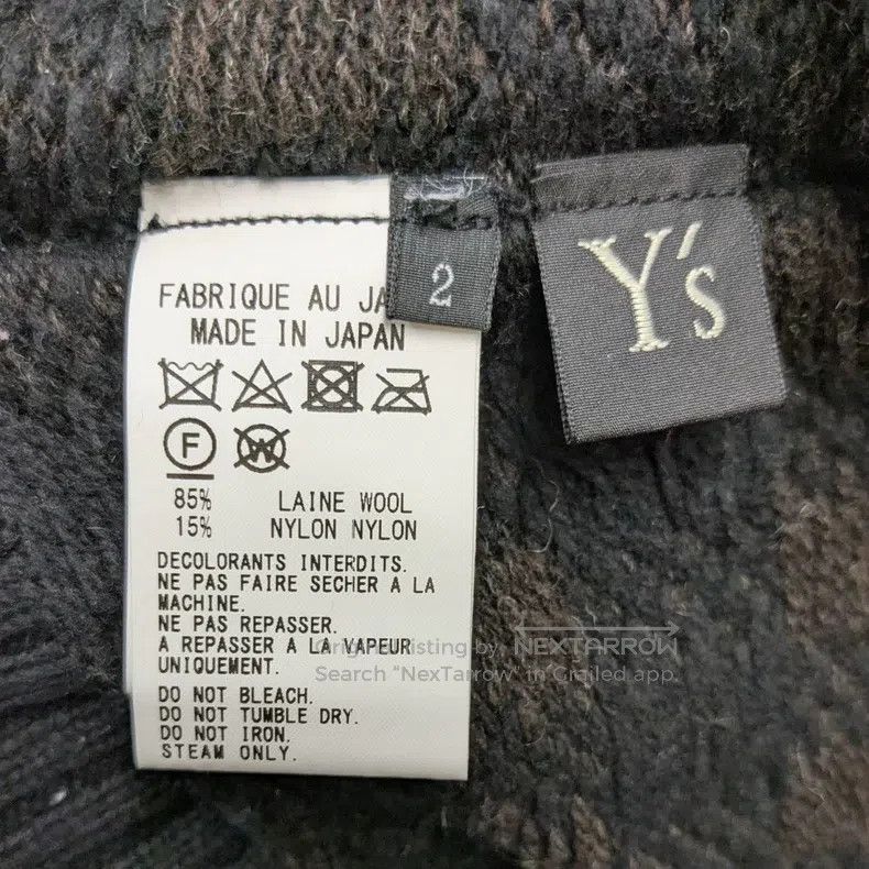 Yohji Yamamoto Yohji Yamamoto Plaid turtleneck fringed knit sweater Size XS / US 0-2 / IT 36-38 - 6 Thumbnail