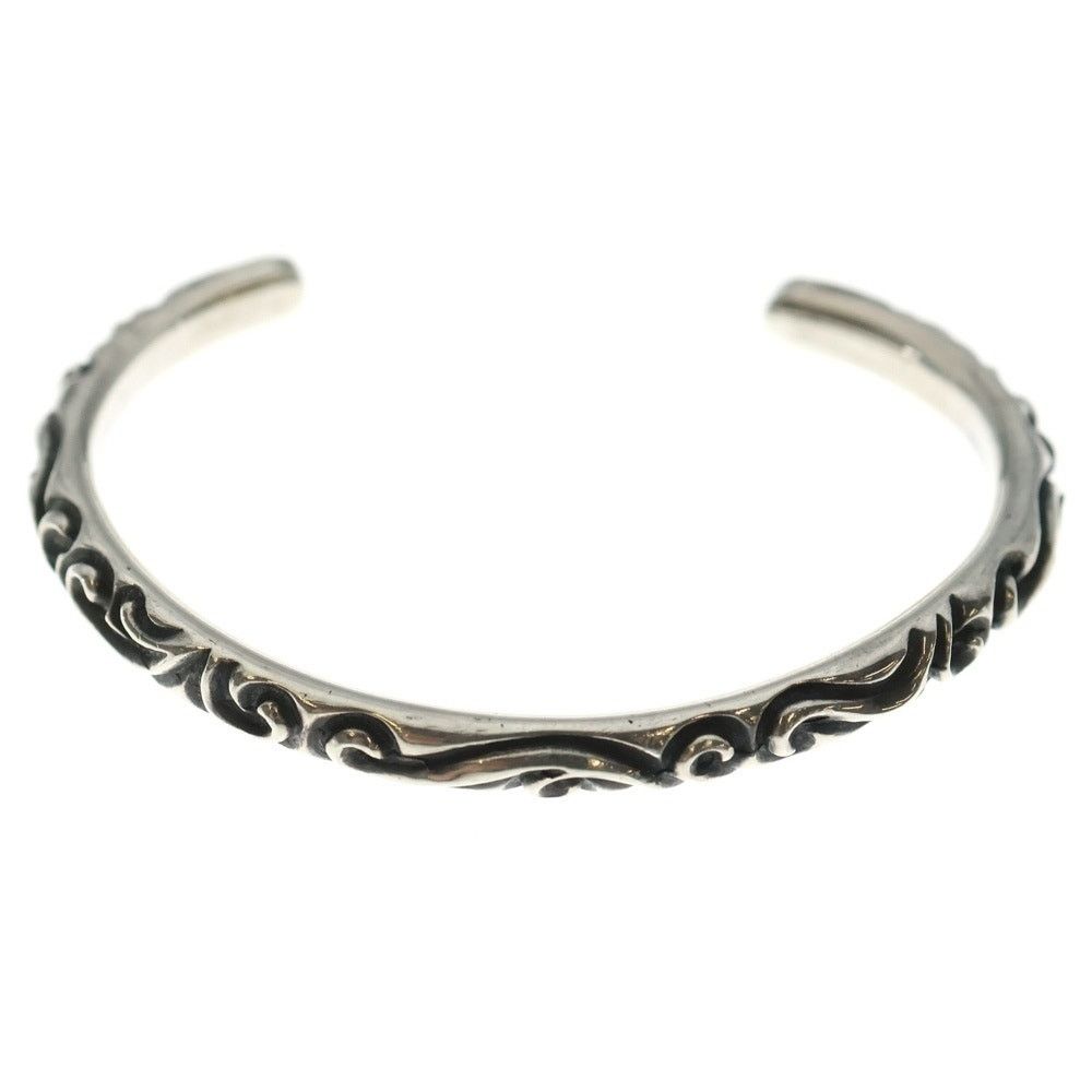 Chrome Hearts Chrome Hearts Silver Scroll Band Bangle Bracelet Size ONE SIZE - 1 Thumbnail