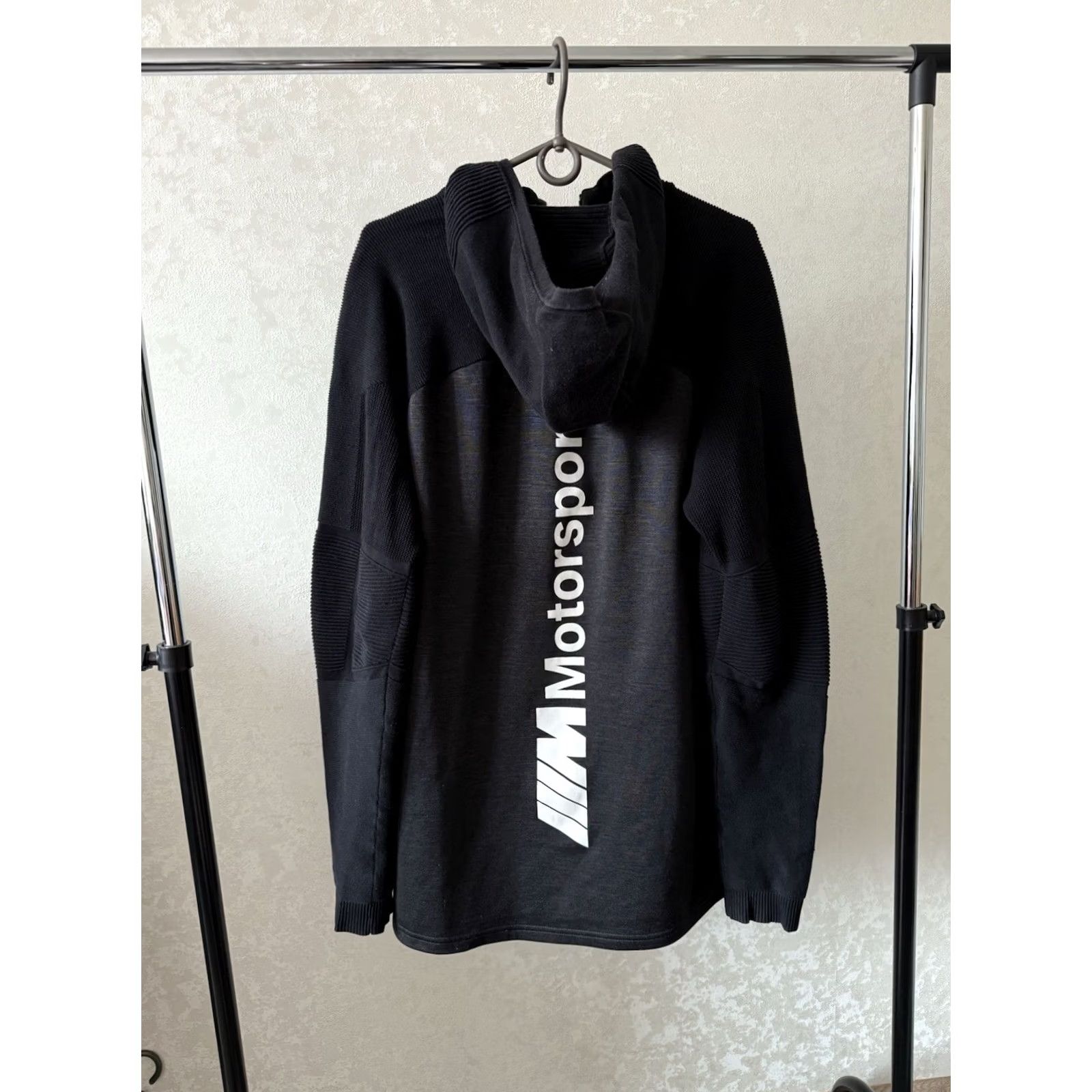 Puma BMW MOTORSPORT PUMA FULL ZIP TECH FLEECE HOODIE BLACK L Jacket Mens Bomber Racing Car Retro Embroidered Logo Zipper Pockets Regular Size Type: Jacket Size US L / EU 52-54 / 3 - 7 Thumbnail