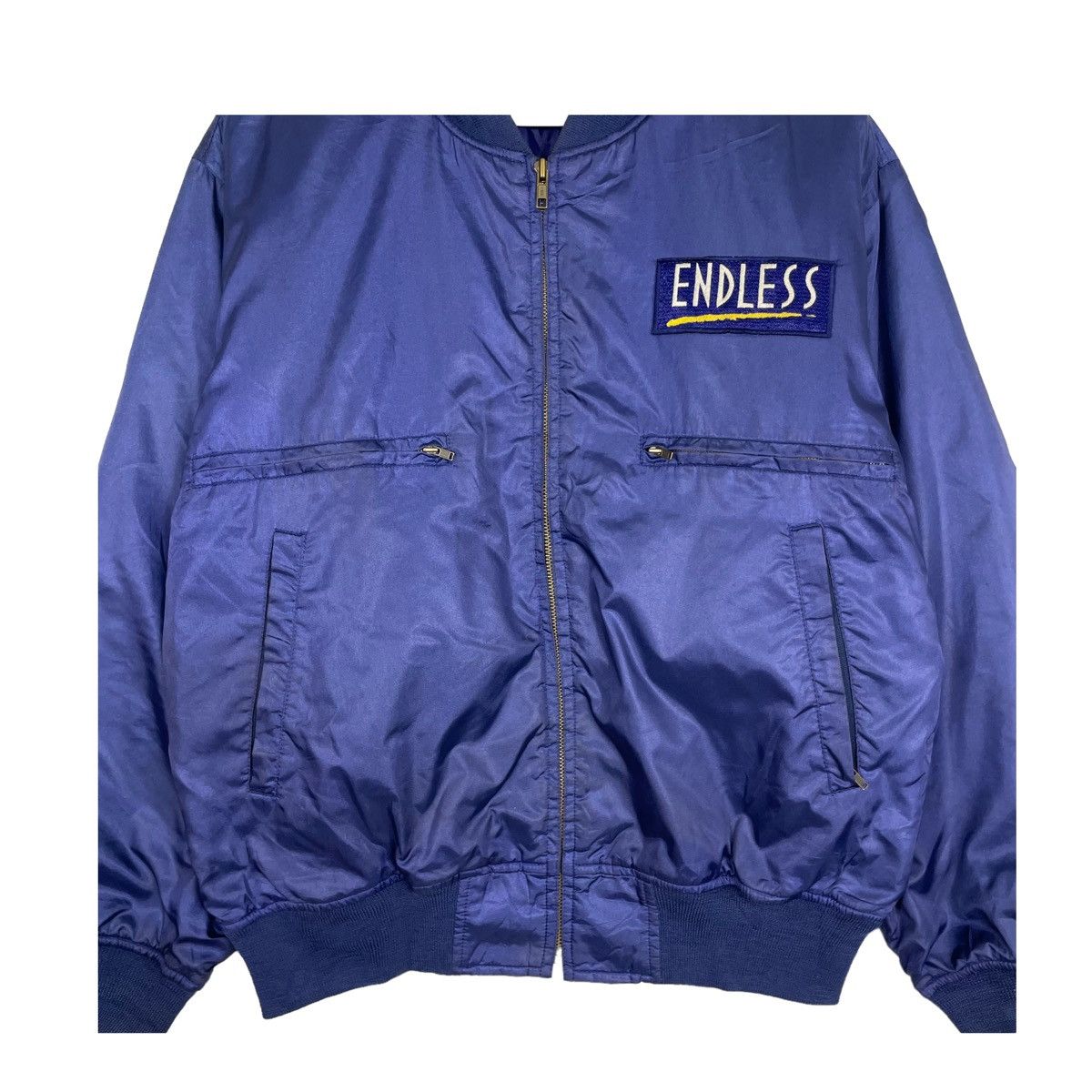 Japanese Brand × Vintage 💥80s JAPAN ENDLESS RACING BOMBER JACKET Size US L / EU 52-54 / 3 - 6 Thumbnail