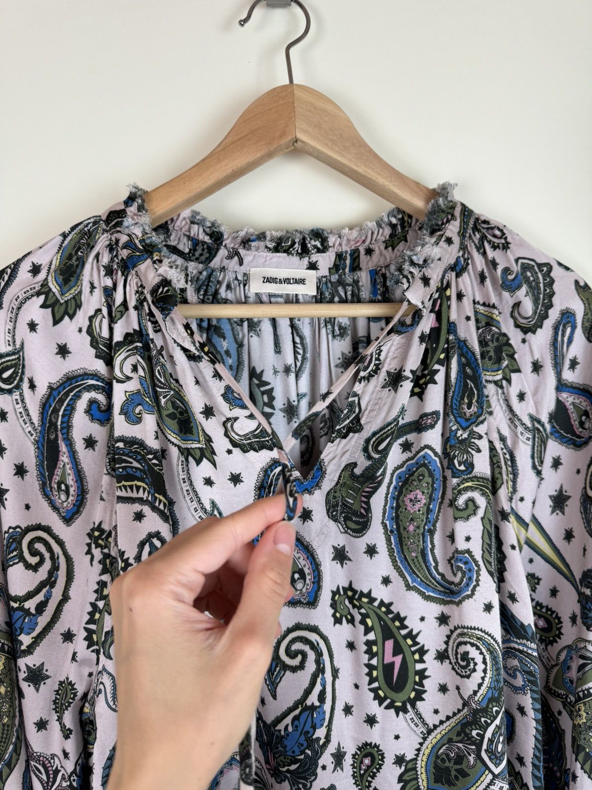 Zadig & Voltaire Zadig Voltaire voluminous balloon sleeve blouse paisley Etro Size S / US 4 / IT 40 - 9 Thumbnail