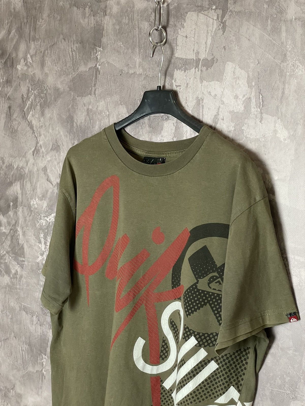 Affliction × Quiksilver × Vintage Vintage 90s Quiksilver Boxy Surf Skate Big Logo T Shirt Size US L / EU 52-54 / 3 - 7 Thumbnail