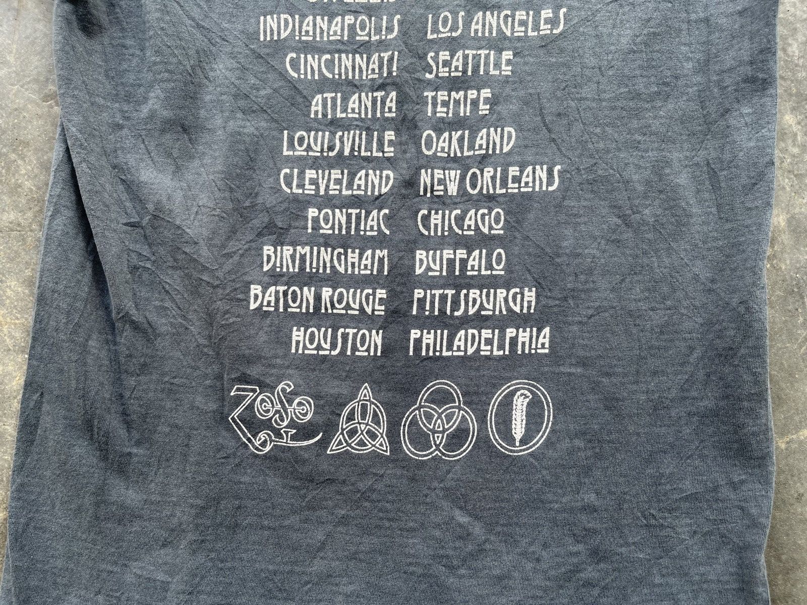 Band Tees × Led Zeppelin × Vintage Vintage Sunfaded Led Zeppelin Tour Tee Size US S / EU 44-46 / 1 - 10 Thumbnail