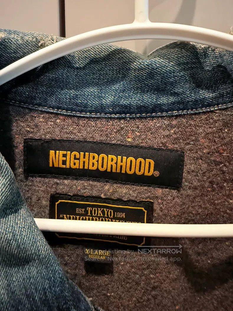 Neighborhood Neighborhood Splashed Destroyed Denim Jacket Size US XL / EU 56 / 4 - 2 Thumbnail