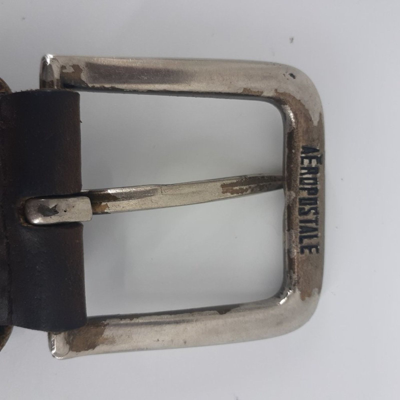 Aeropostale Aeropostale Distressed Buckle Single Prong Silver Size L/XL Size ONE SIZE - 8 Thumbnail