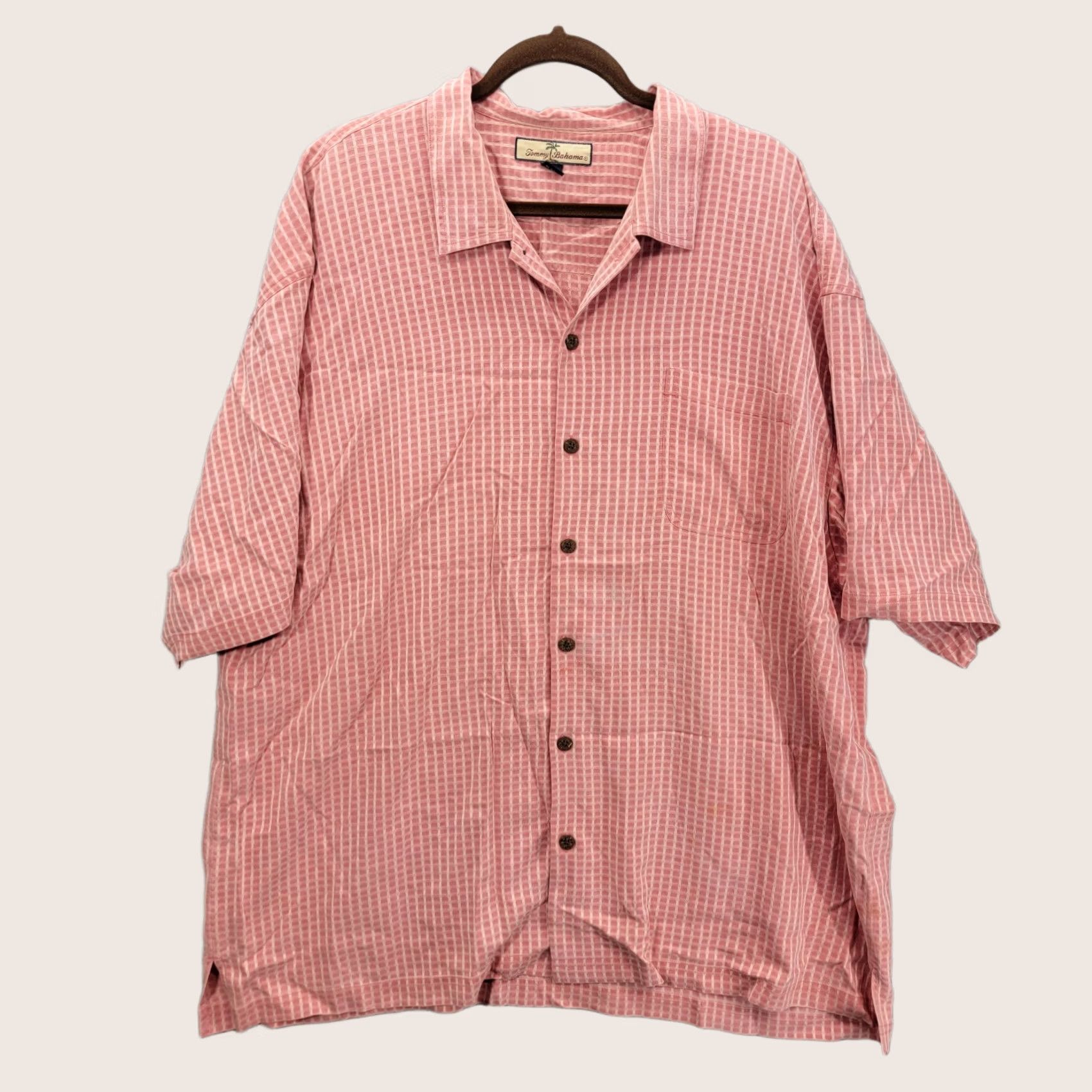 Tommy Bahama Tommy Bahama Mens Button Short Sleeve Shirt Blend Size XXL Checkers Shirt Size US XXL / EU 58 / 5 - 1 Thumbnail