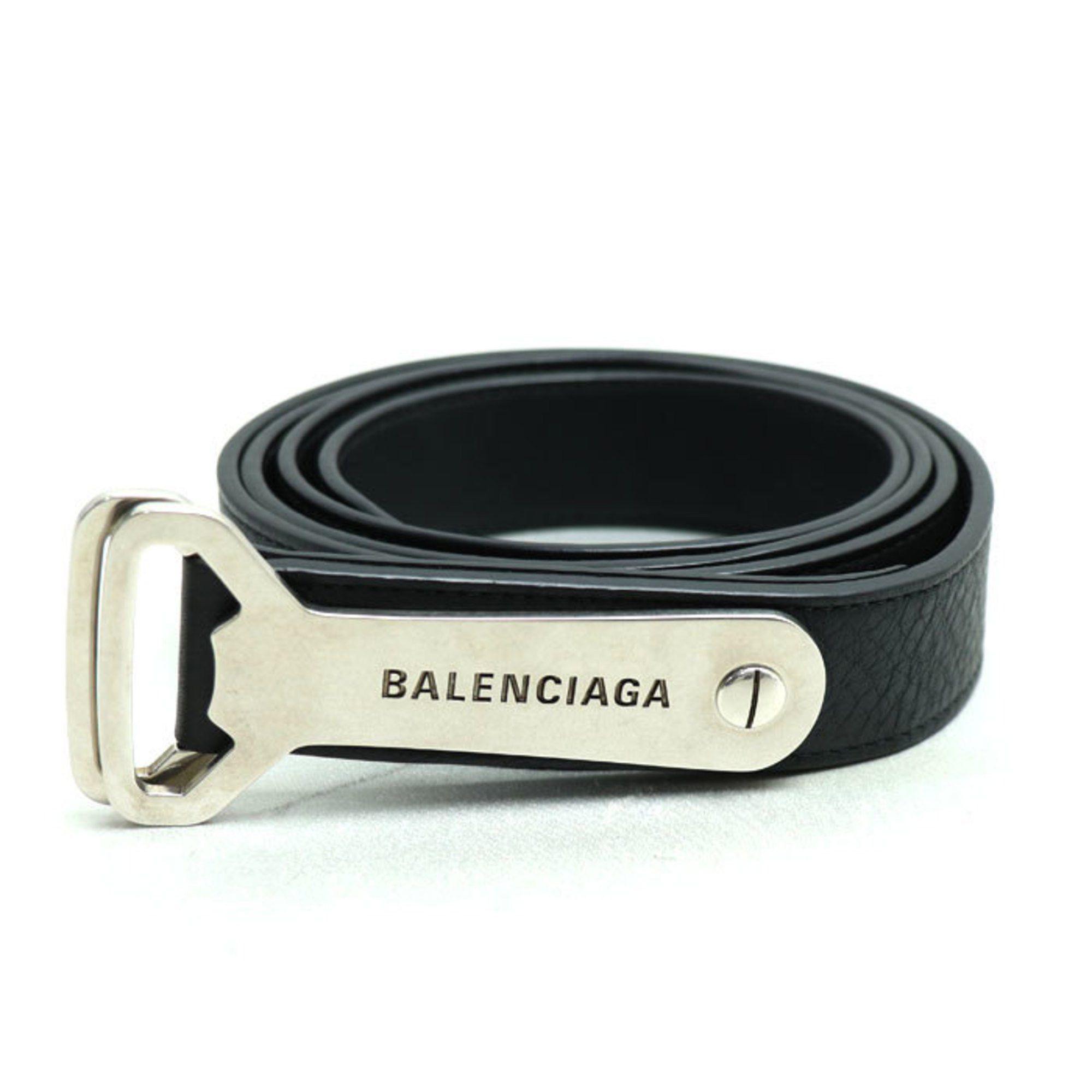 Balenciaga BALENCIAGA Bottle Opener D-Ring Belt Black 7416132 Men's Size ONE SIZE - 1 Thumbnail