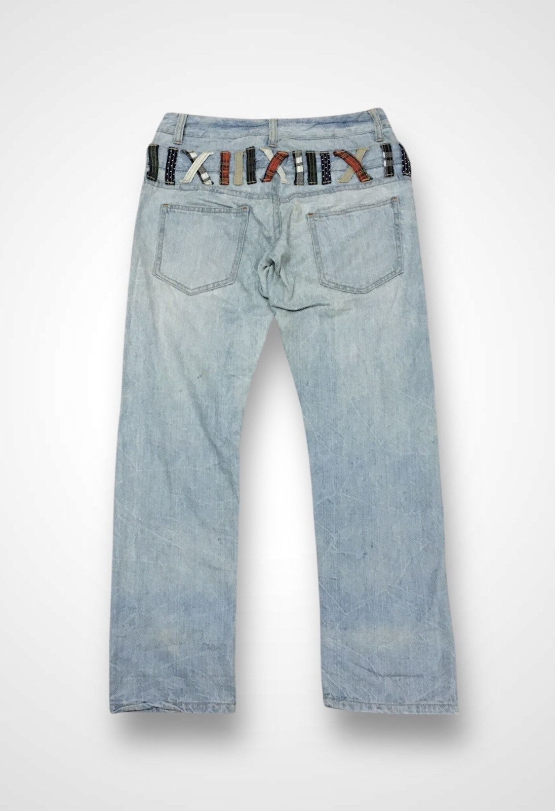 If Six Was Nine × Japanese Brand × Le Grande Bleu (L.G.B.) Clif de Sol Double Waist Nice Jeans (Y01) Size US 32 / EU 48 - 2 Thumbnail