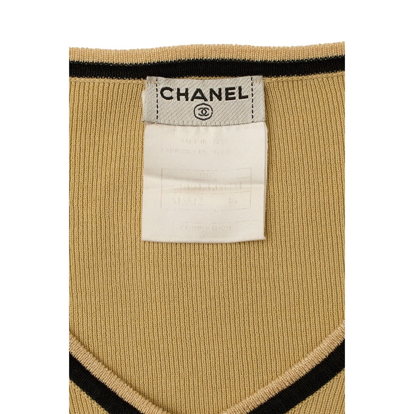 Chanel S/S 2008 Chanel Long Sleeve Knit Sweater Size XS / US 0-2 / IT 36-38 - 4 Thumbnail