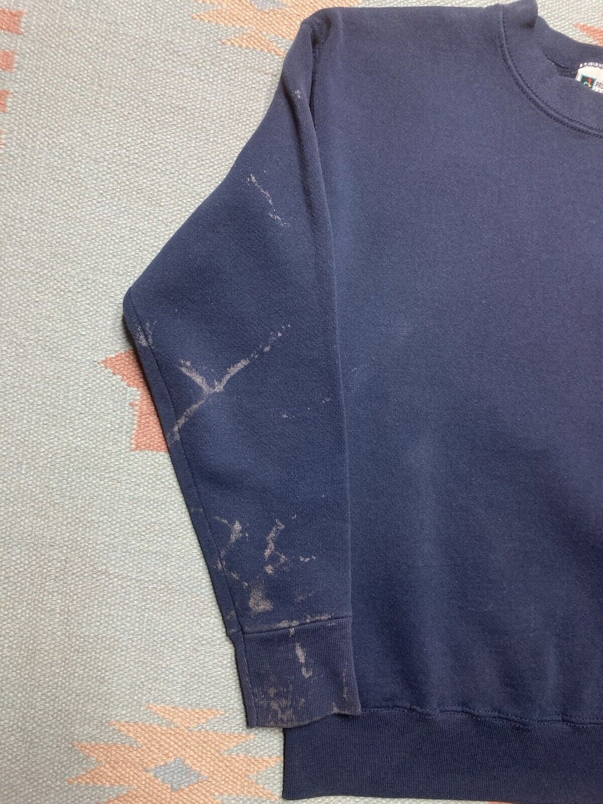 Vintage VTG 80s sweatshirt pro spirit blank paint distressed medium Size US M / EU 48-50 / 2 - 2 Thumbnail