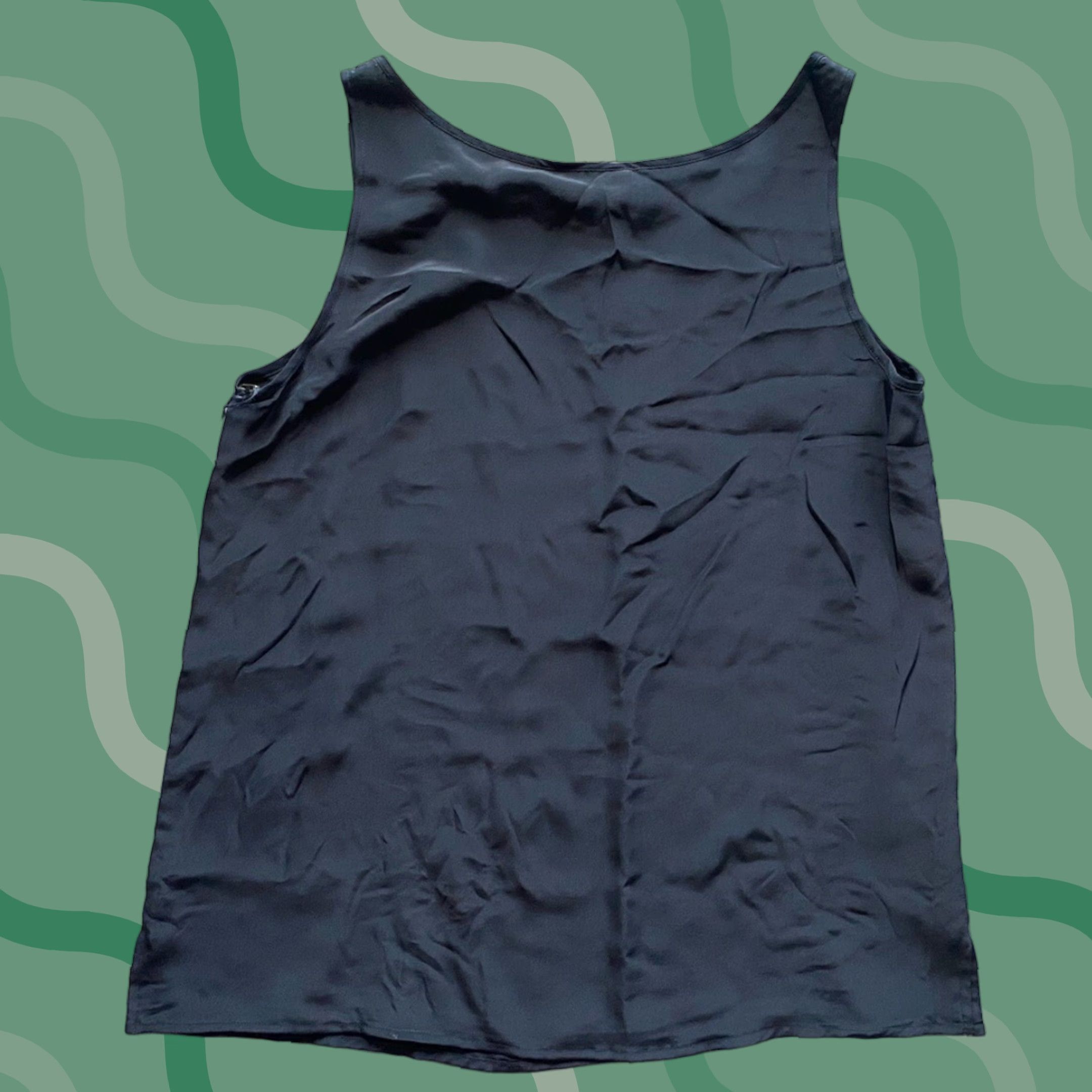Vintage Classiques Tank Women's Size 10 Black 100% Silk Top Style 1011 NEW WITH TAGS Size L / US 10 / IT 46 - 1 Thumbnail
