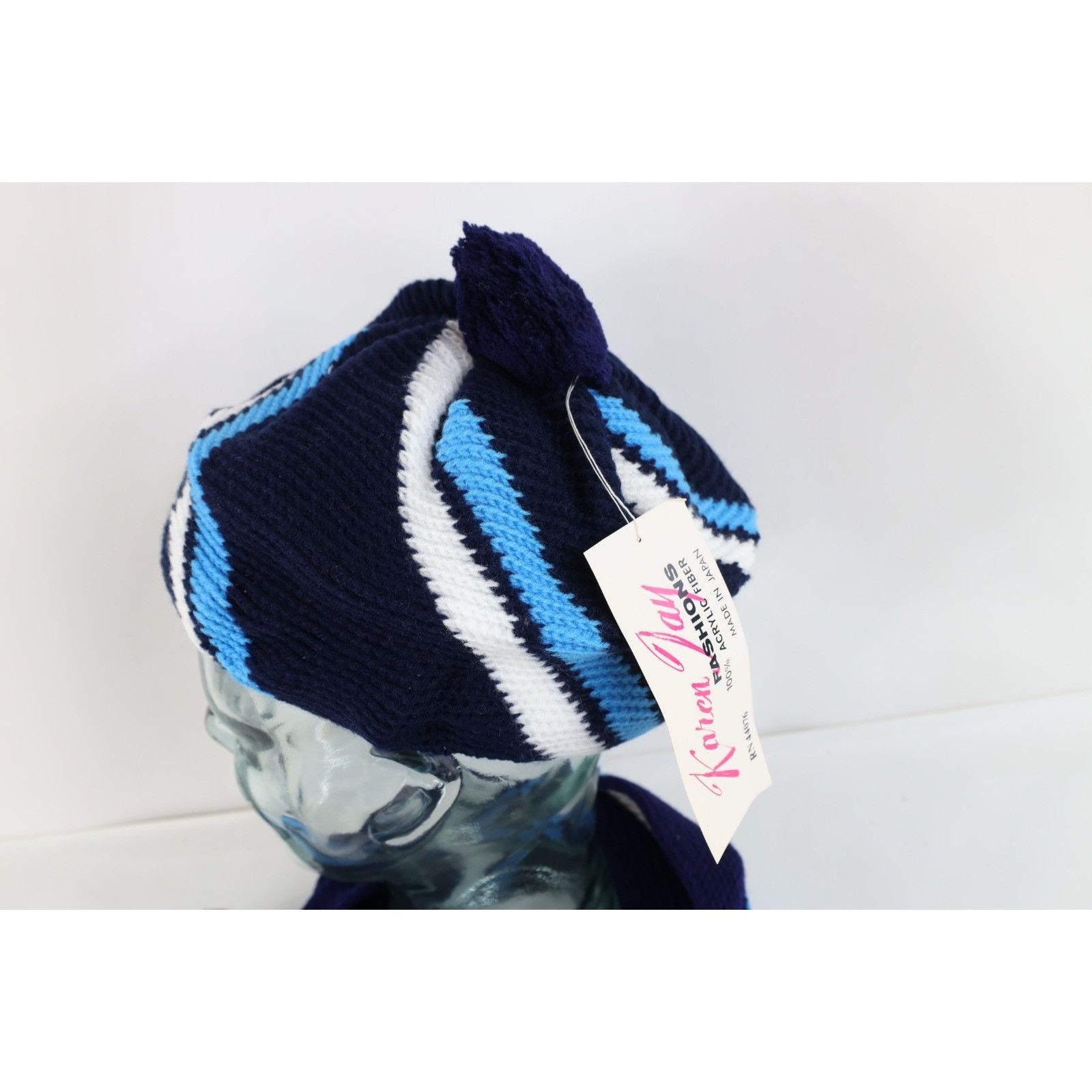 Vintage NOS Vintage 70s Streetwear 2 Piece Winter Neck Scarf Beanie Size ONE SIZE - 5 Thumbnail
