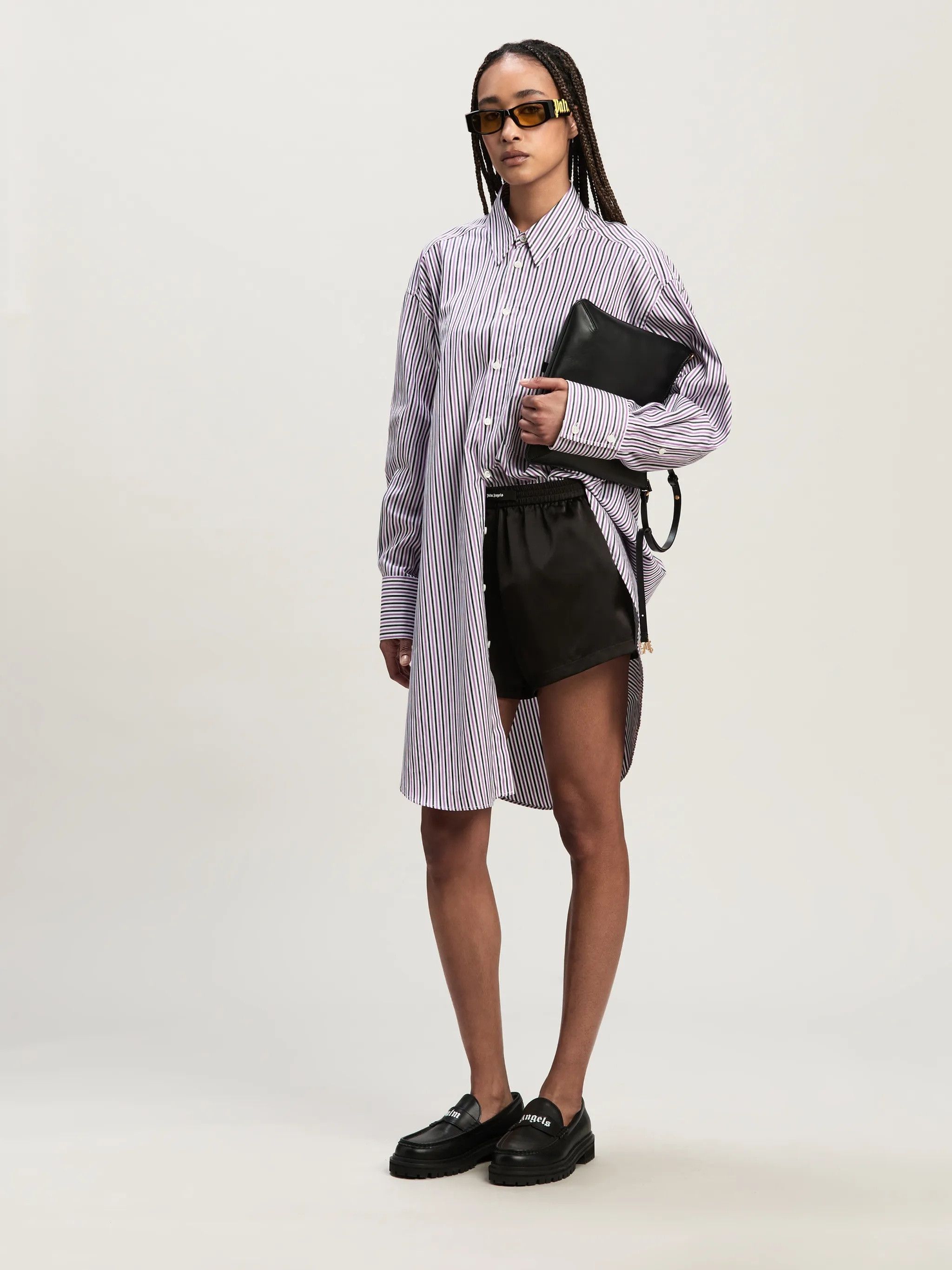 Palm Angels o1y1125 Shirt Mini Dress in Multicolor Size XS / US 0-2 / IT 36-38 - 5 Thumbnail