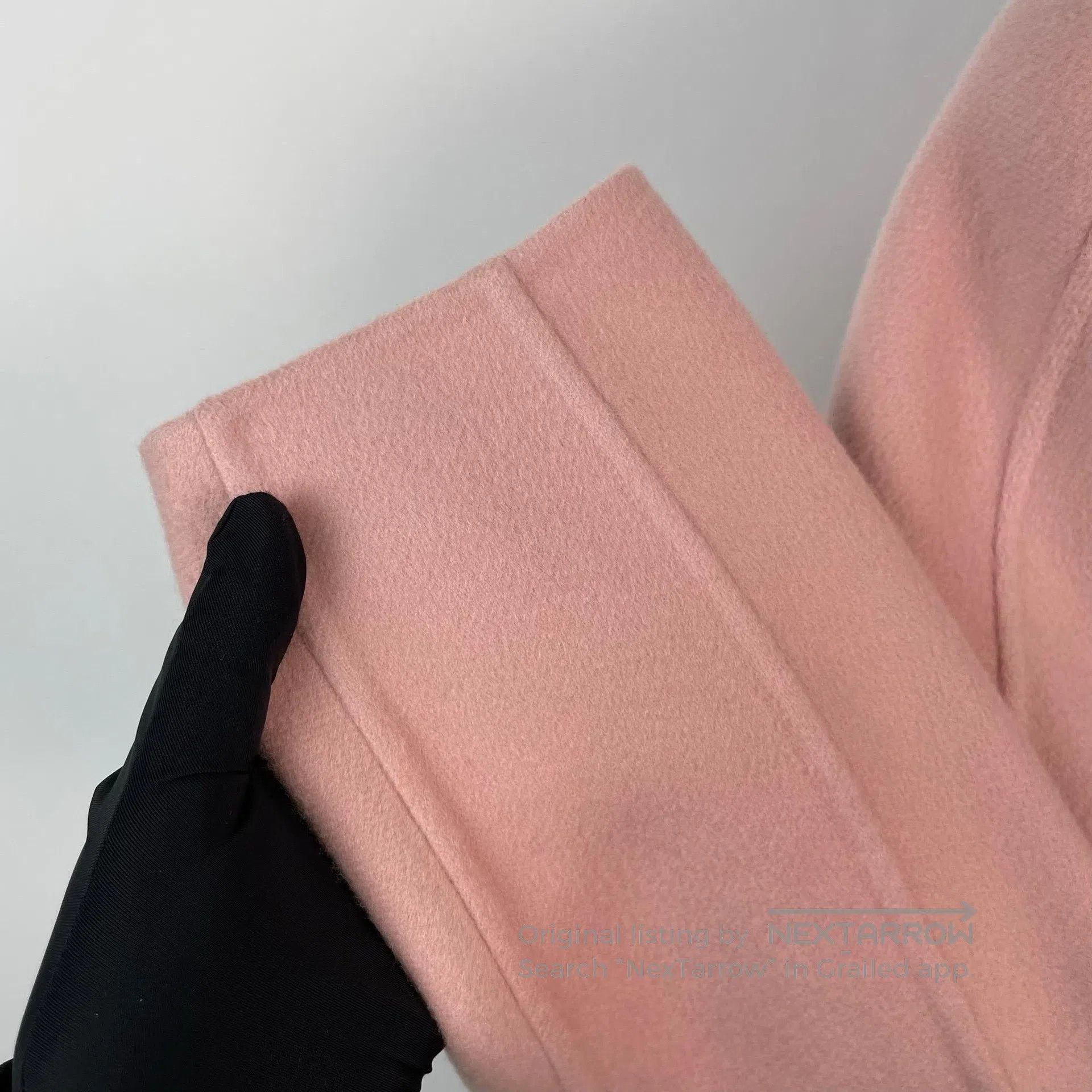Loro Piana LORO PIANA Light Pink Baby Cashmere Volcano Collar Coat| Size S / US 4 / IT 40 - 6 Thumbnail