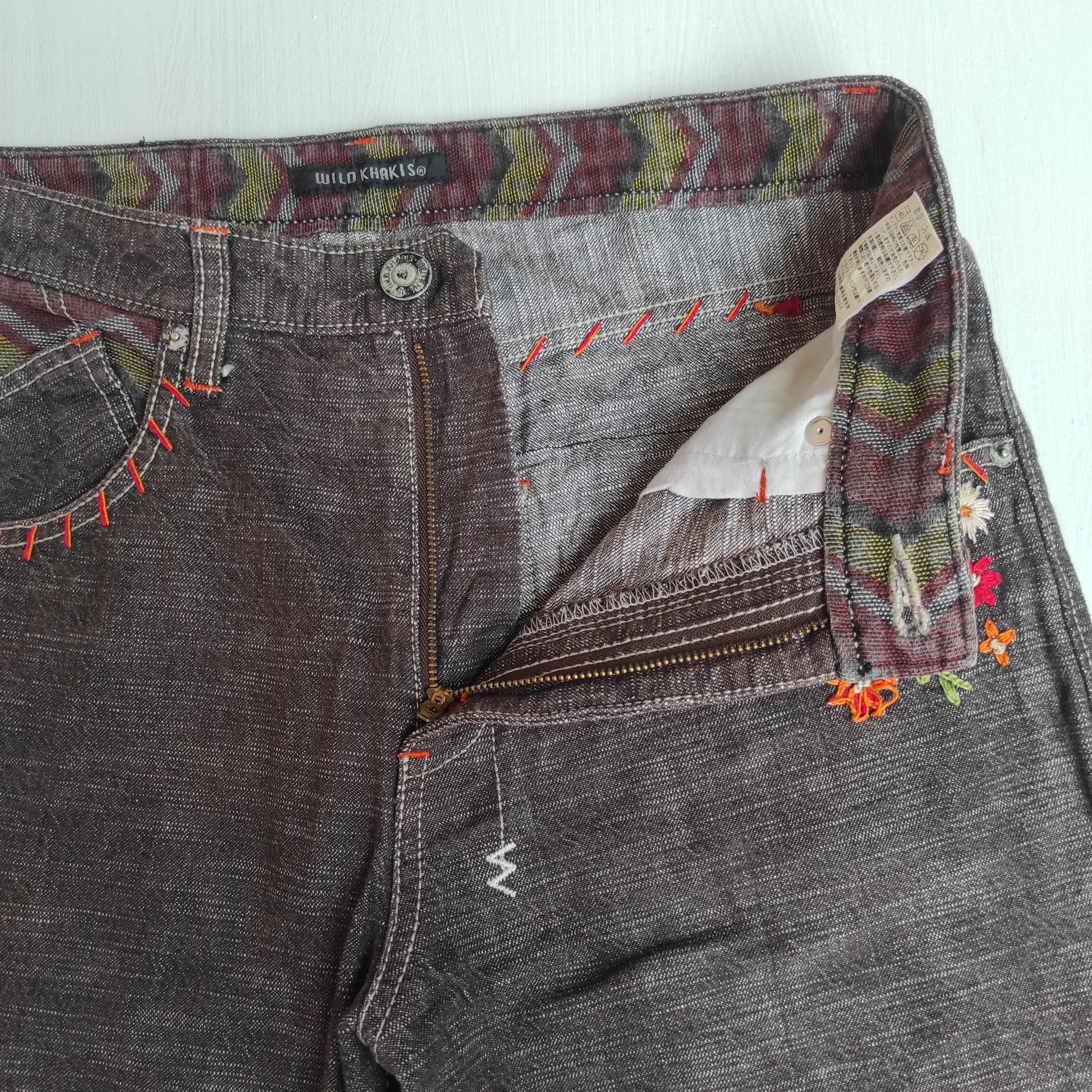 Beauty Beast Japanese Brand Wild Khakis Embroider Hand Stitching Jeans Size US 30 / EU 46 - 9 Thumbnail