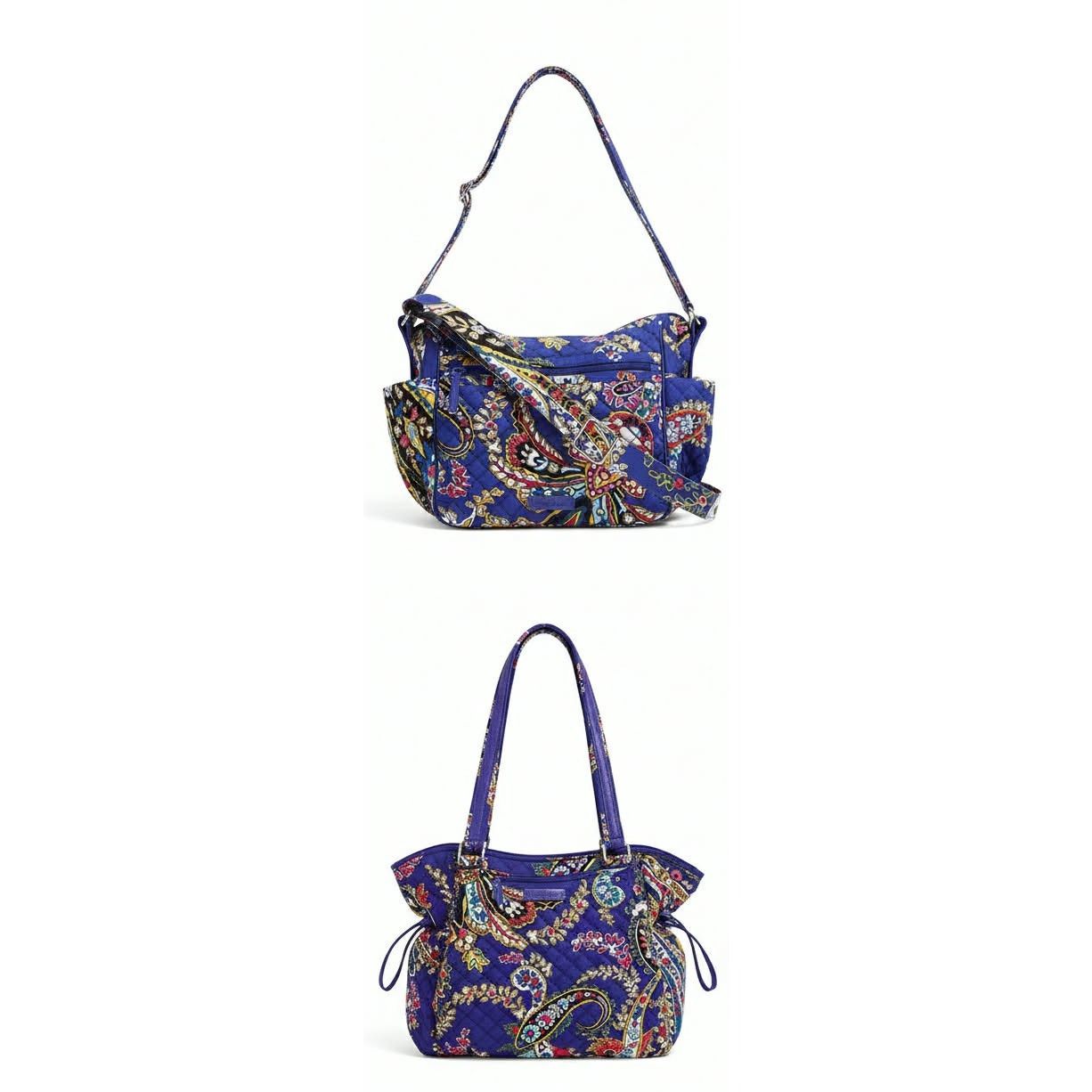 Vera Bradley Vera Bradley Iconic Glenna Purse Bag Romantic Paisley Blue Size ONE SIZE - 2 Thumbnail