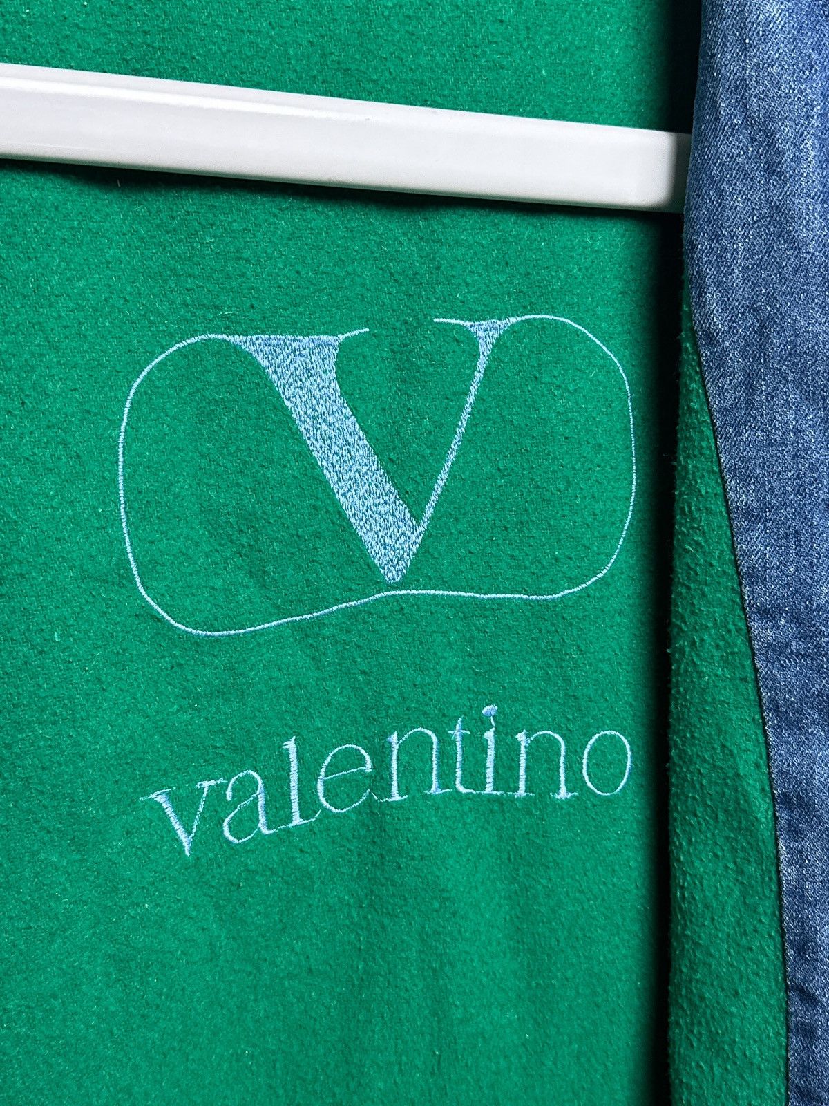 Valentino Valentino Vintage 1980s Denim Jeans Duffle Coat Jacket Size US L / EU 52-54 / 3 - 12 Thumbnail