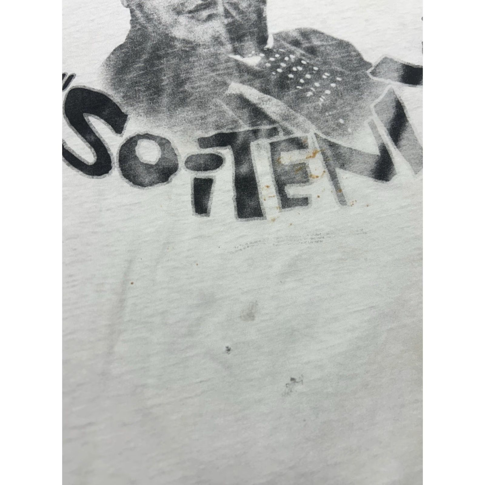 Fruit Of The Loom VINTAGE 90s Fruit of the Loom T-Shirt 3 stooges curly soitenly distressed thrashed XL Men White Shirt Mens Size US XL / EU 56 / 4 - 5 Thumbnail